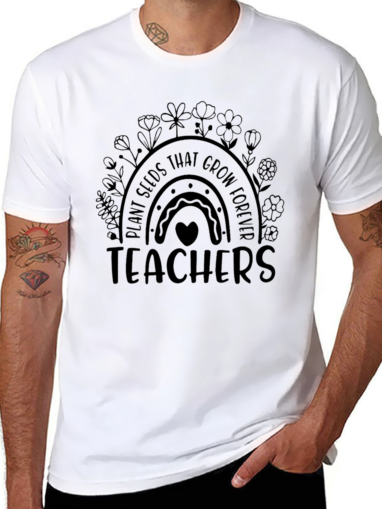 Teacher Rainbow Graphic Tee
