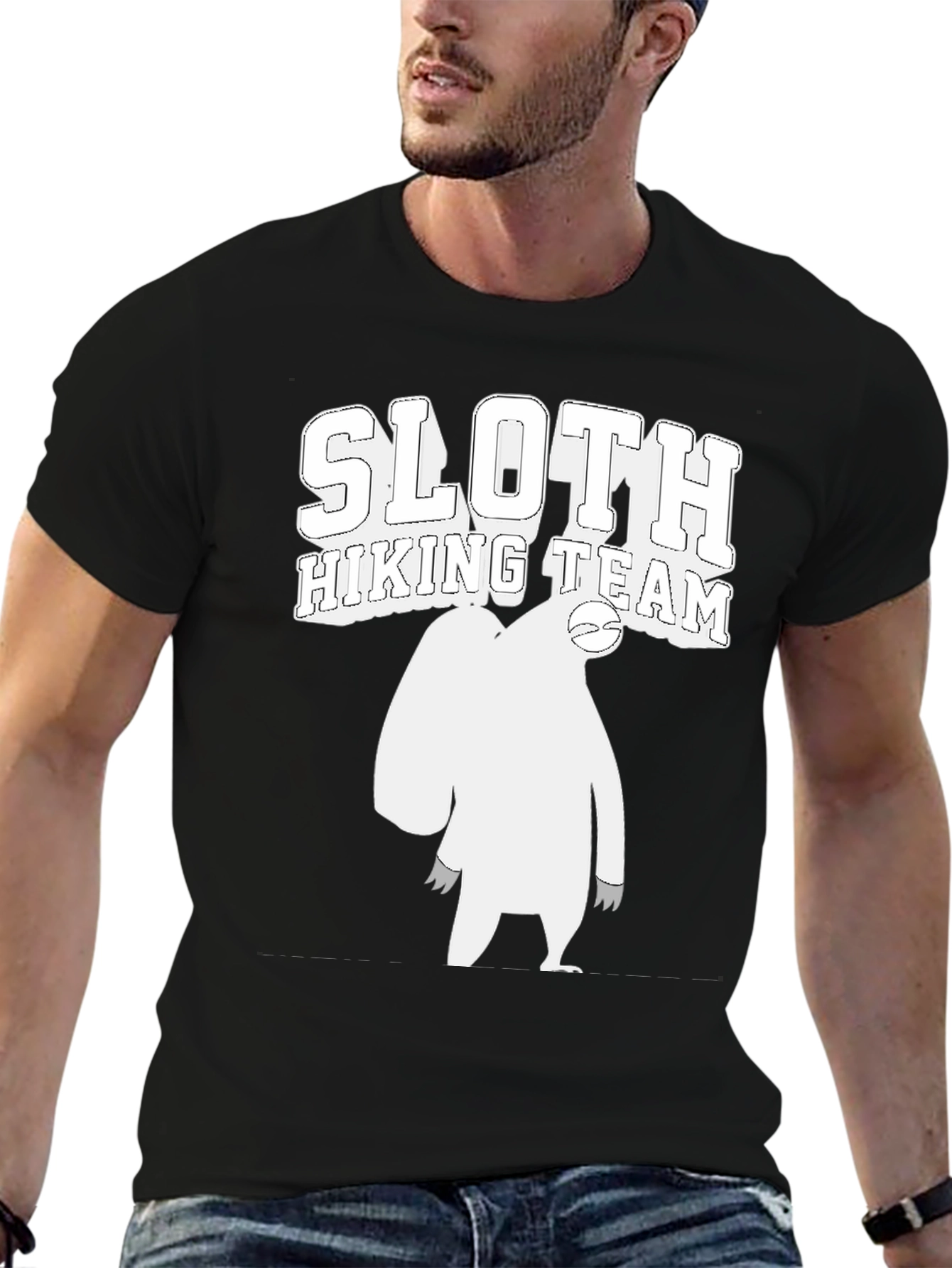 Sloth Hiking Team T-Shirt Funny Graphic Tee