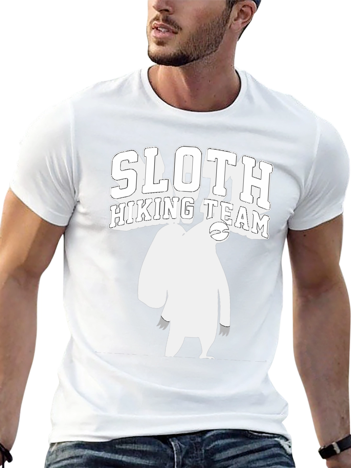 Sloth Hiking Team T-Shirt Funny Graphic Tee