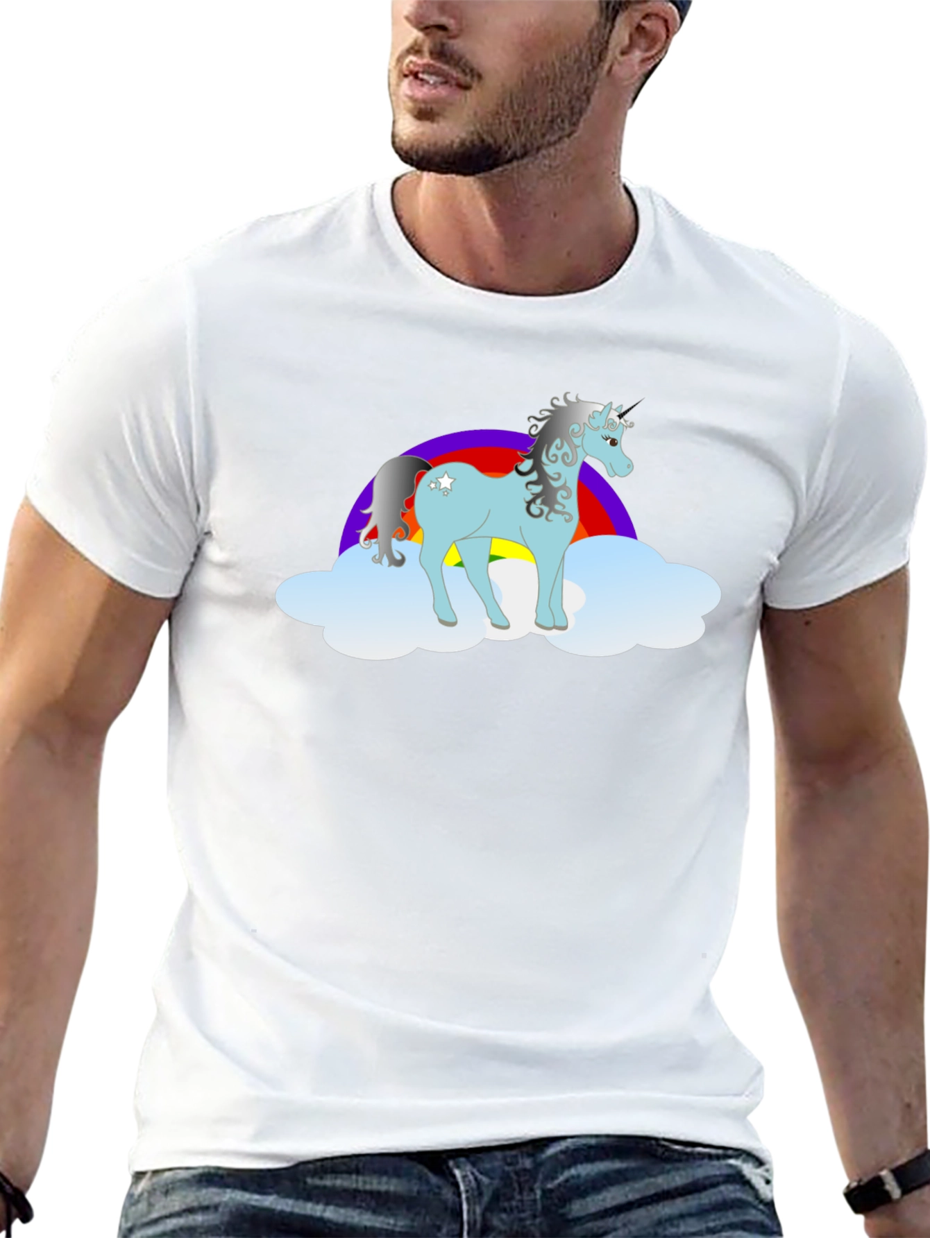 Unicorn Rainbow Graphic T-Shirt