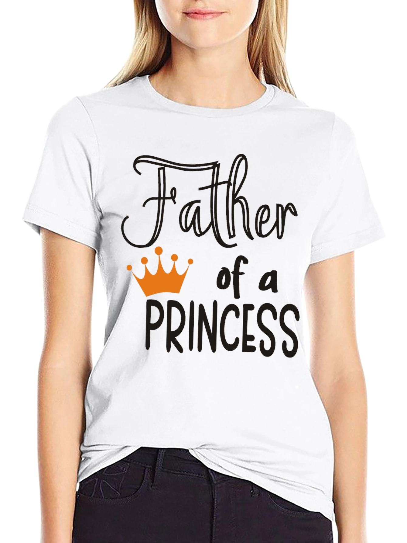 Father of a Princess T-Shirt - Black