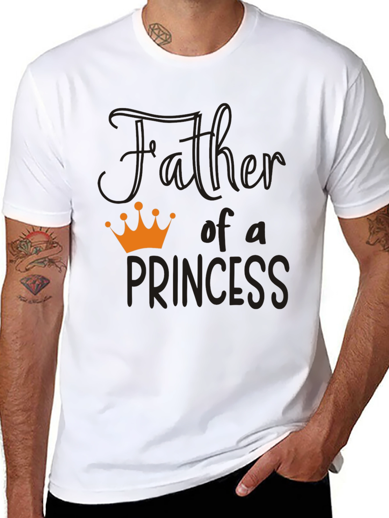Father of a Princess T-Shirt - Black