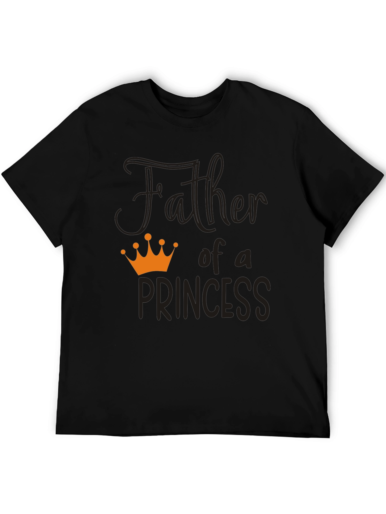 Father of a Princess T-Shirt - Black
