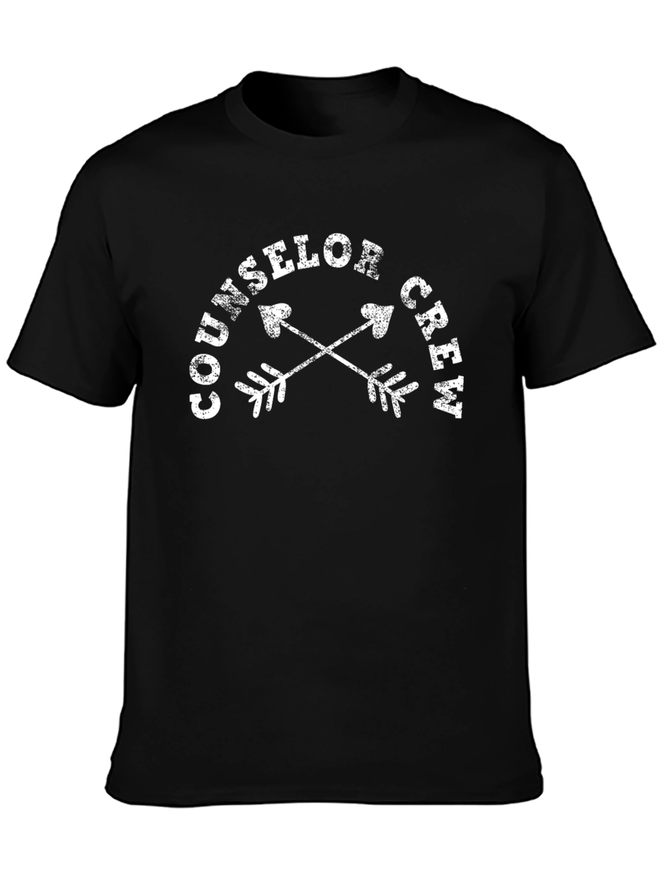 Counselor Crew Arrows Graphic Tee - Black