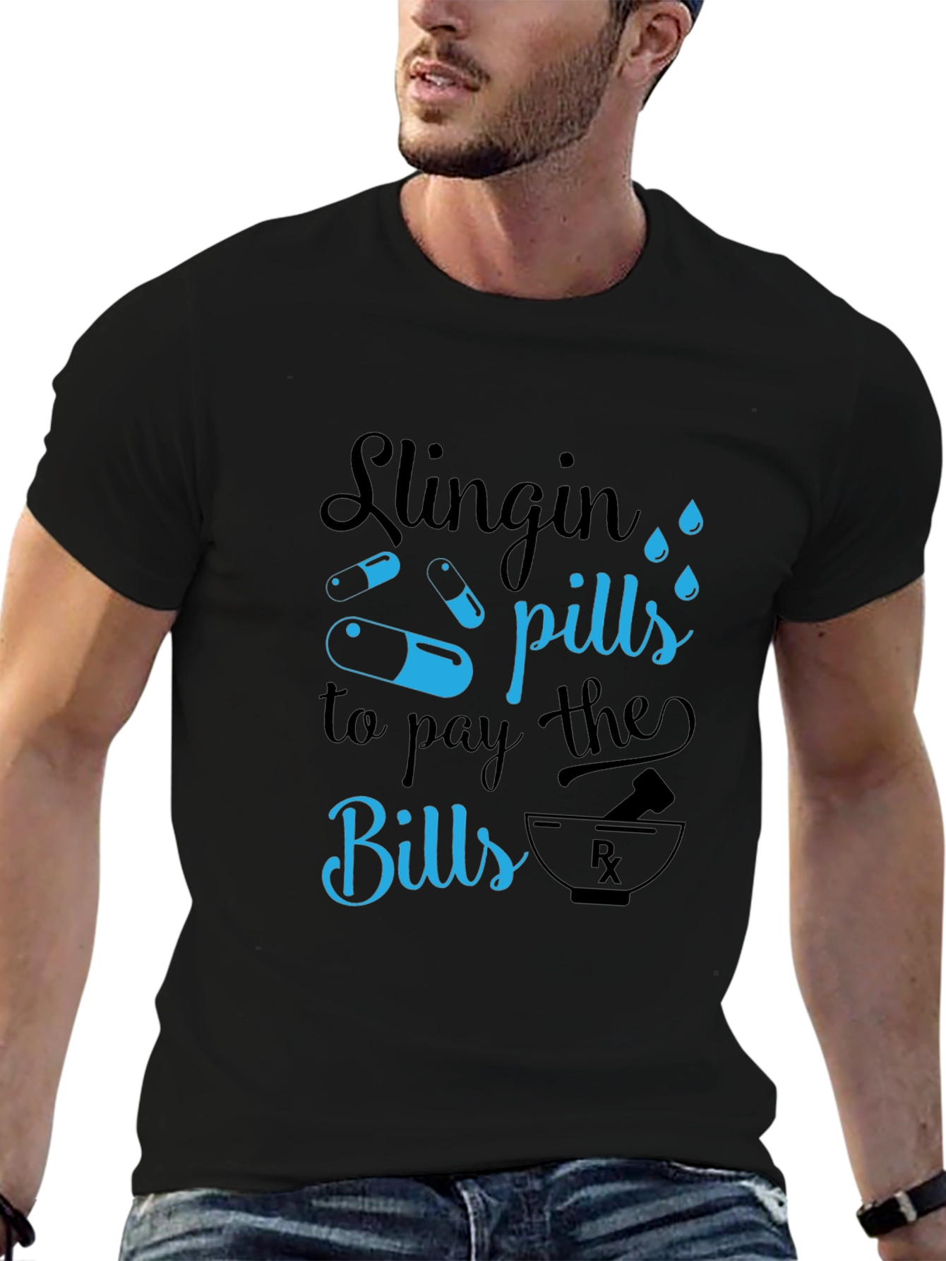 Slingin Pills Graphic T-Shirt - Funny Pharmacy Tee