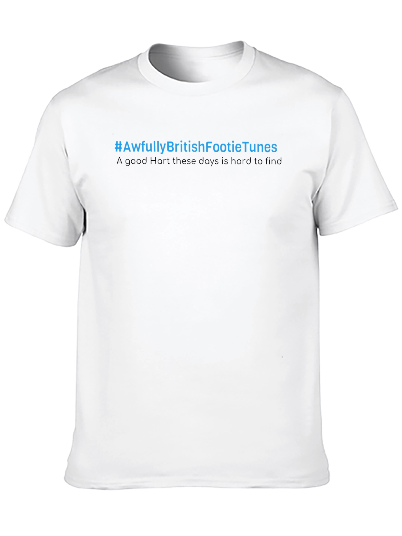 Awfully British Footie Tunes Black T-Shirt