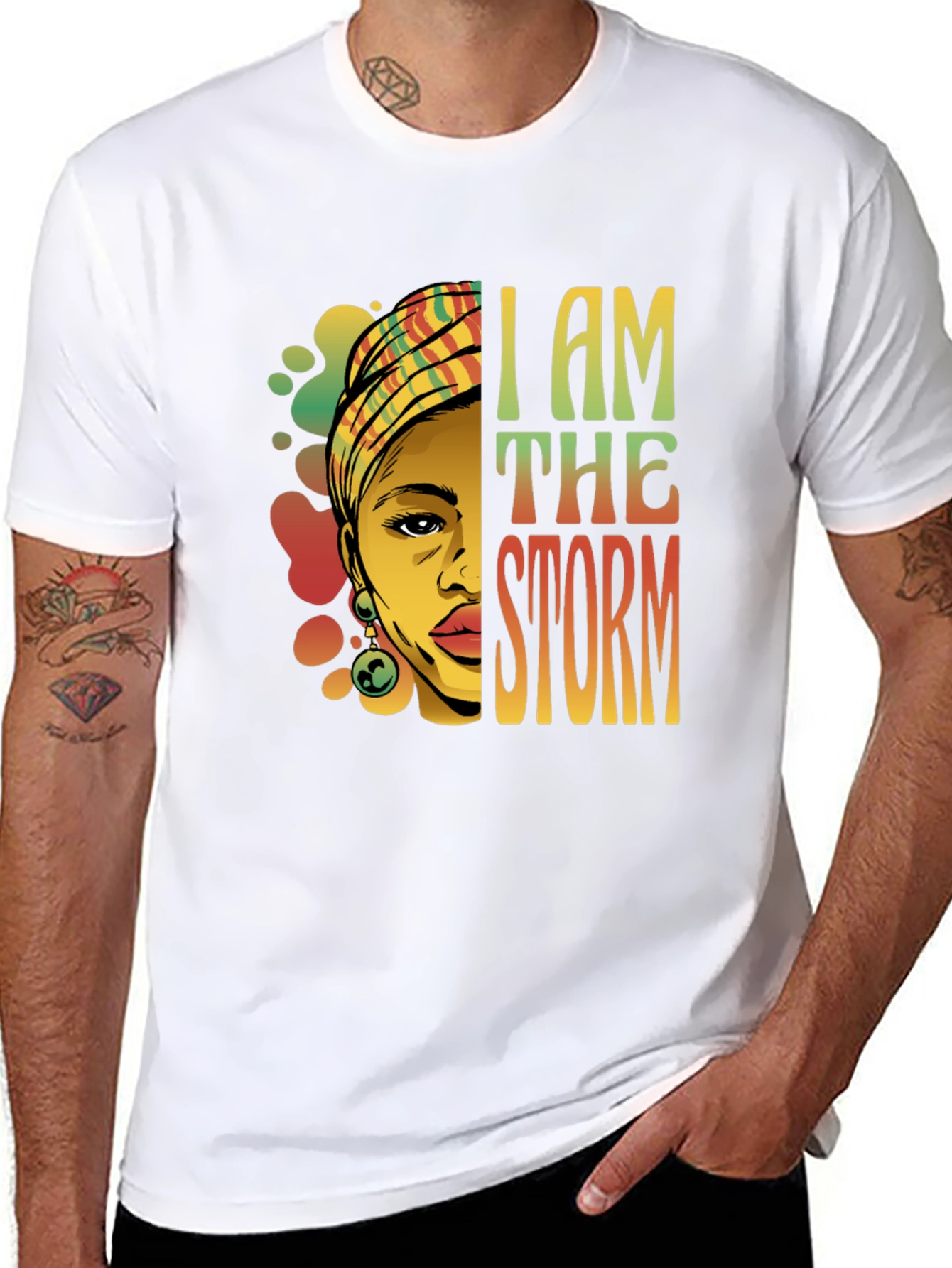 I Am The Storm Graphic Tee - Black