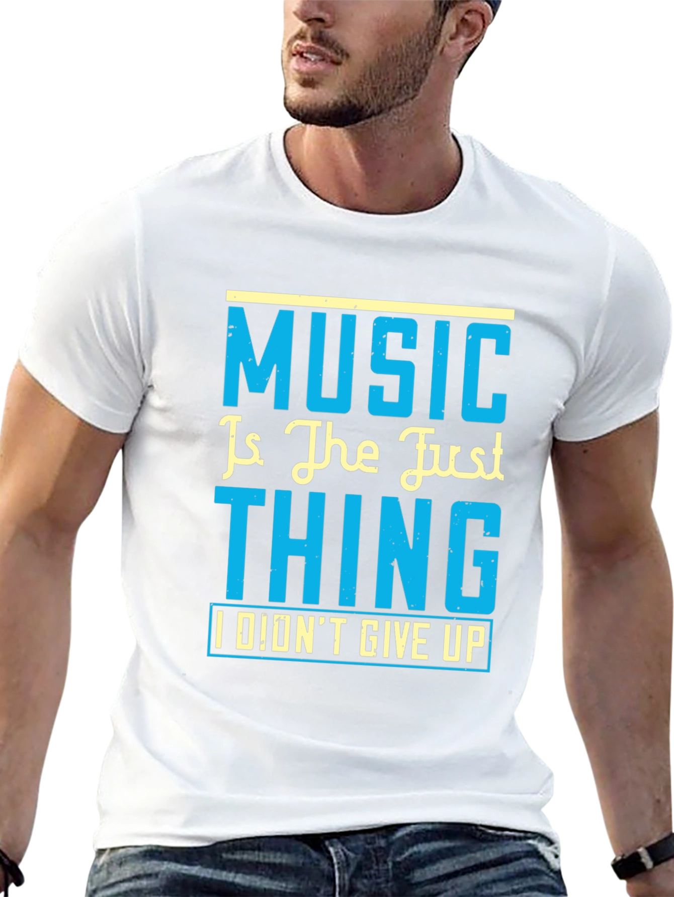 Music is the Just Thing Black T-Shirt