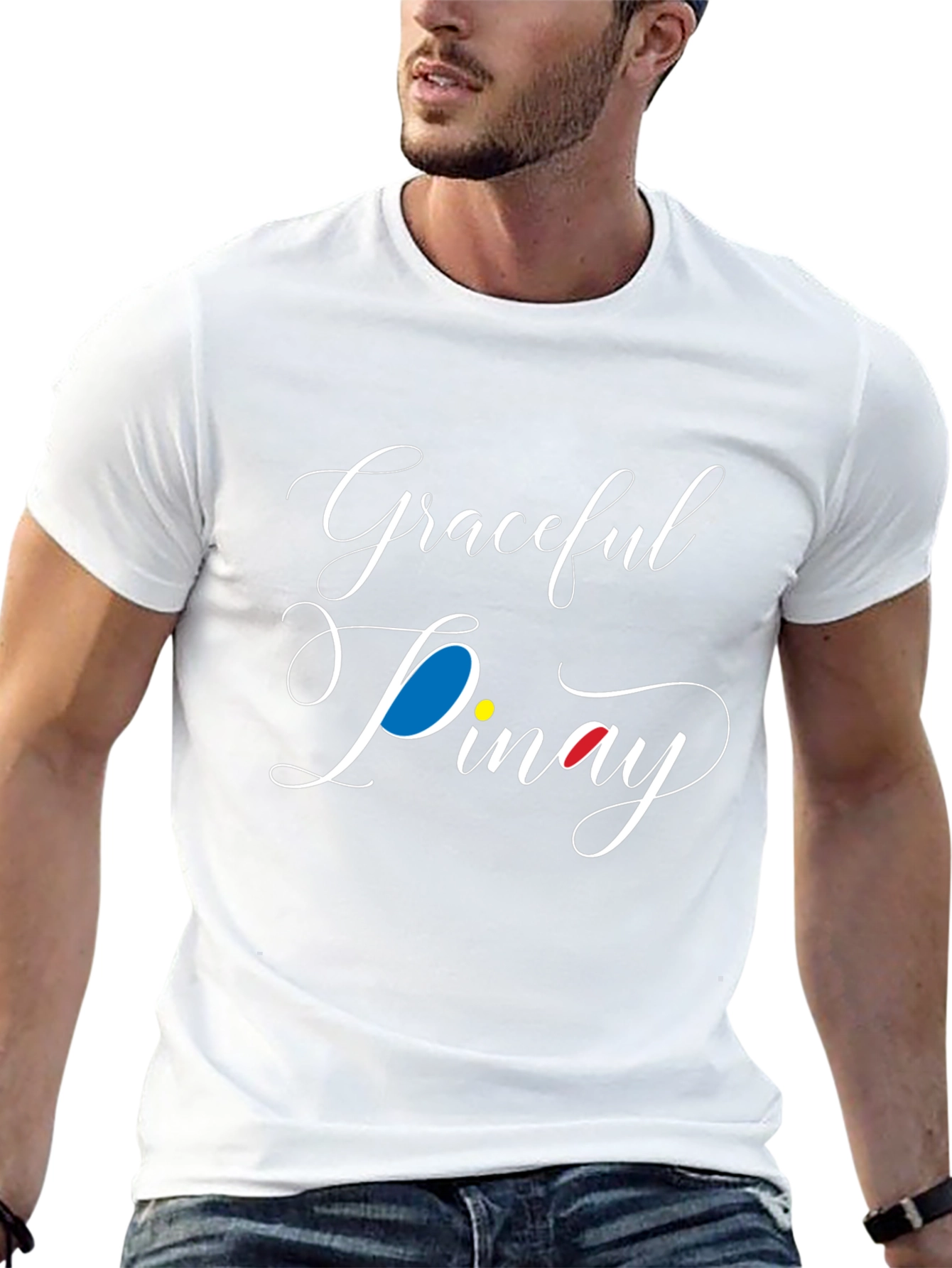 Graceful Pinay Black Graphic Tee