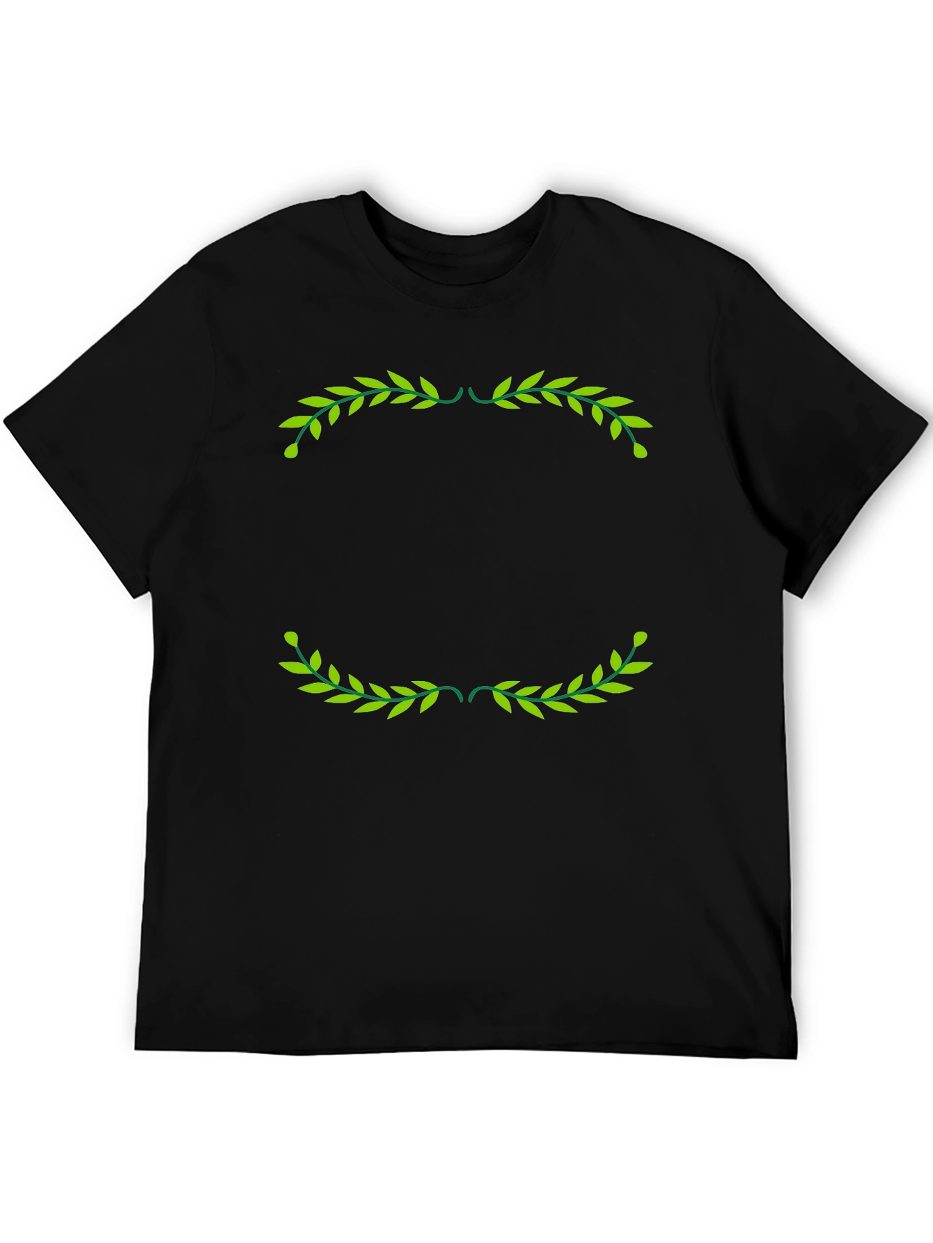 Olive Branch Graphic Black T-Shirt