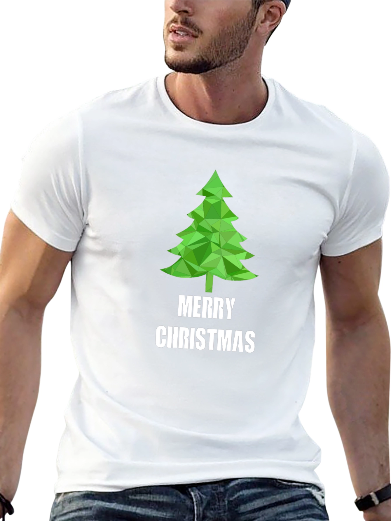 Merry Christmas Tree T-Shirt - Holiday Festive Tee