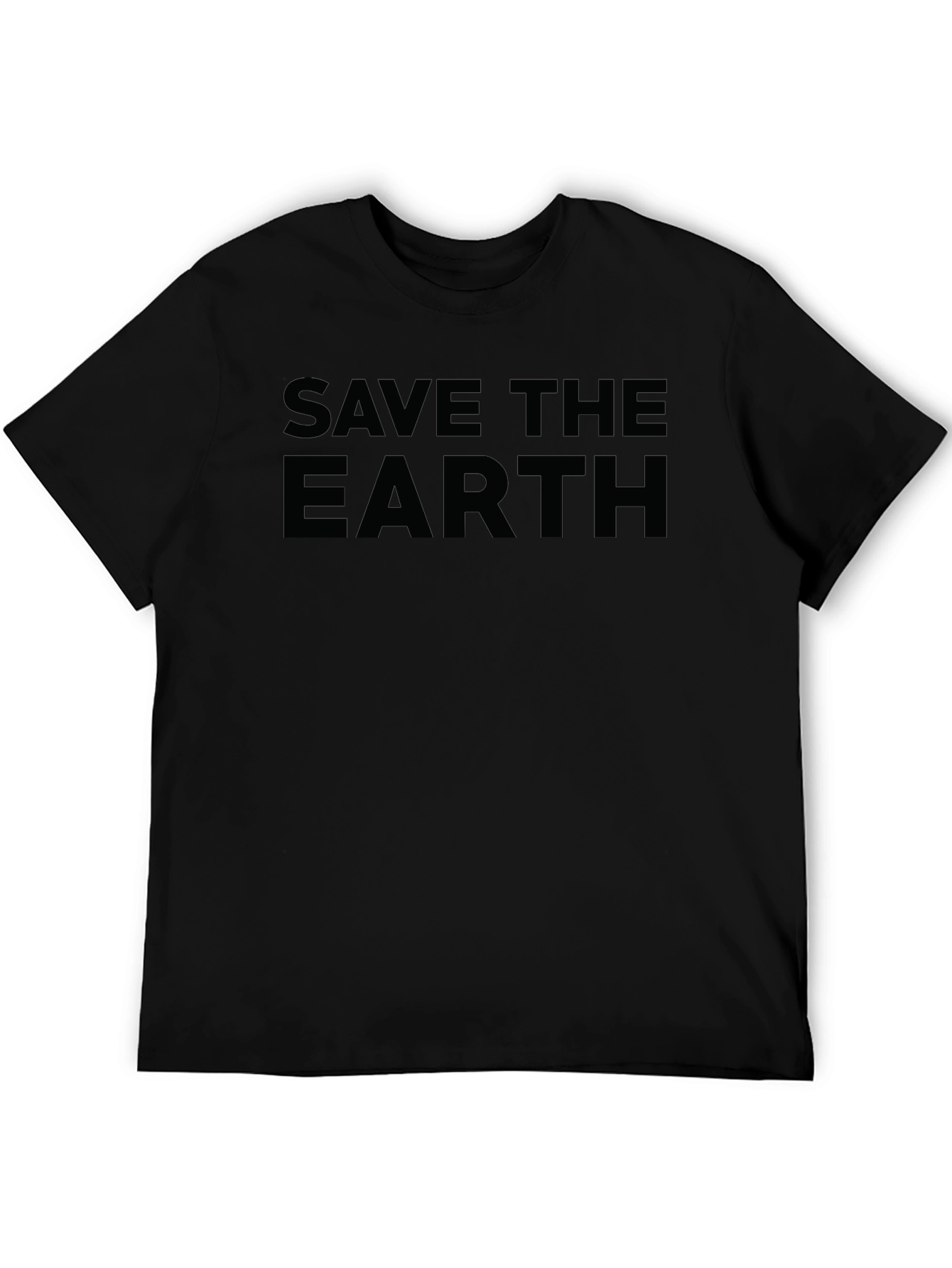 Save The Earth Graphic Tee - Black
