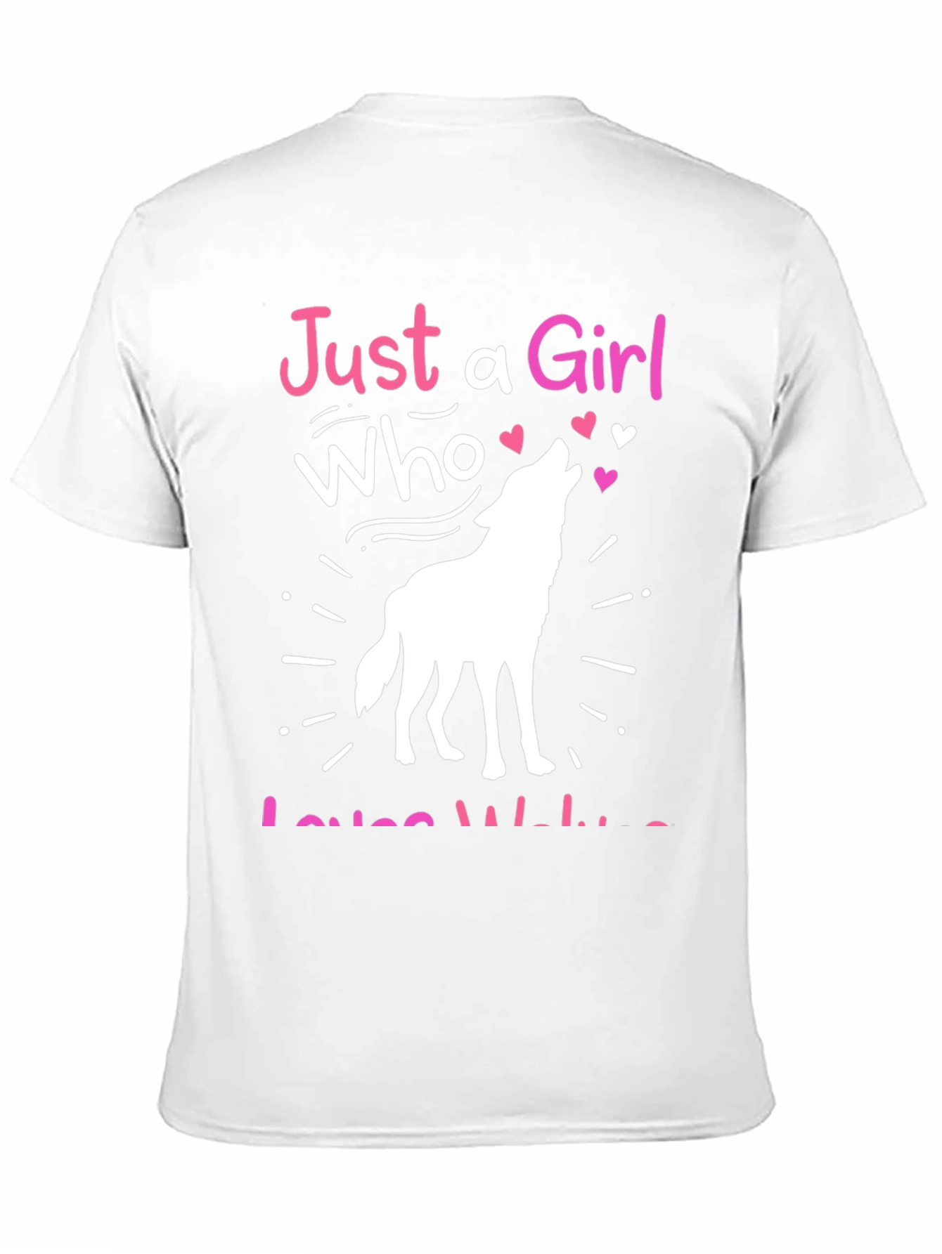 Just a Girl Who Loves Wolves T-Shirt