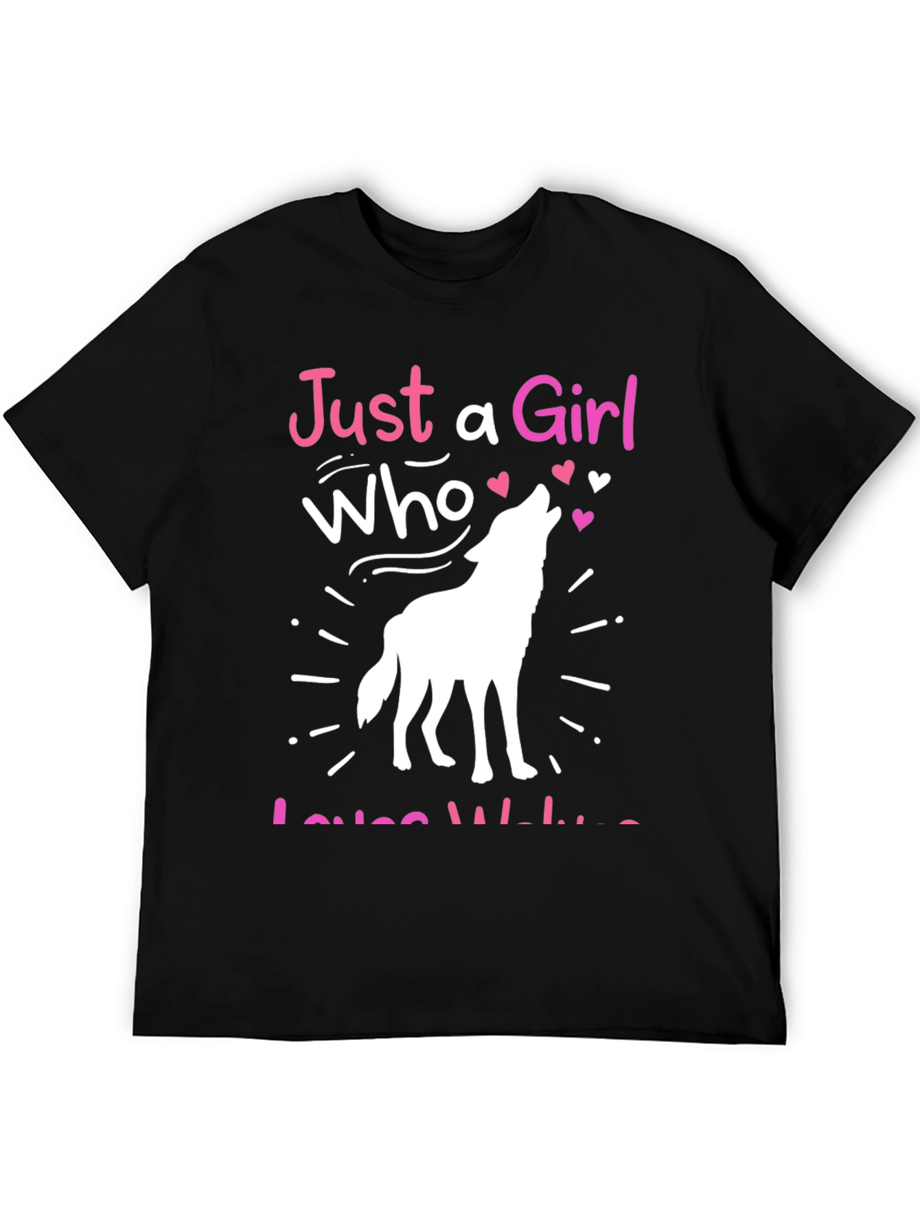 Just a Girl Who Loves Wolves T-Shirt