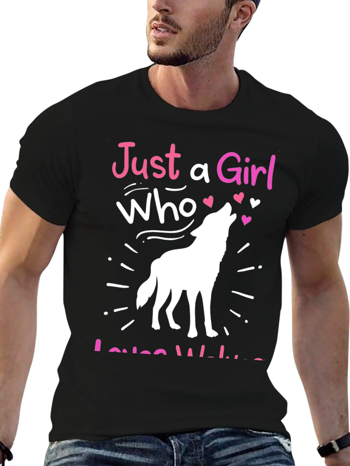 Just a Girl Who Loves Wolves T-Shirt