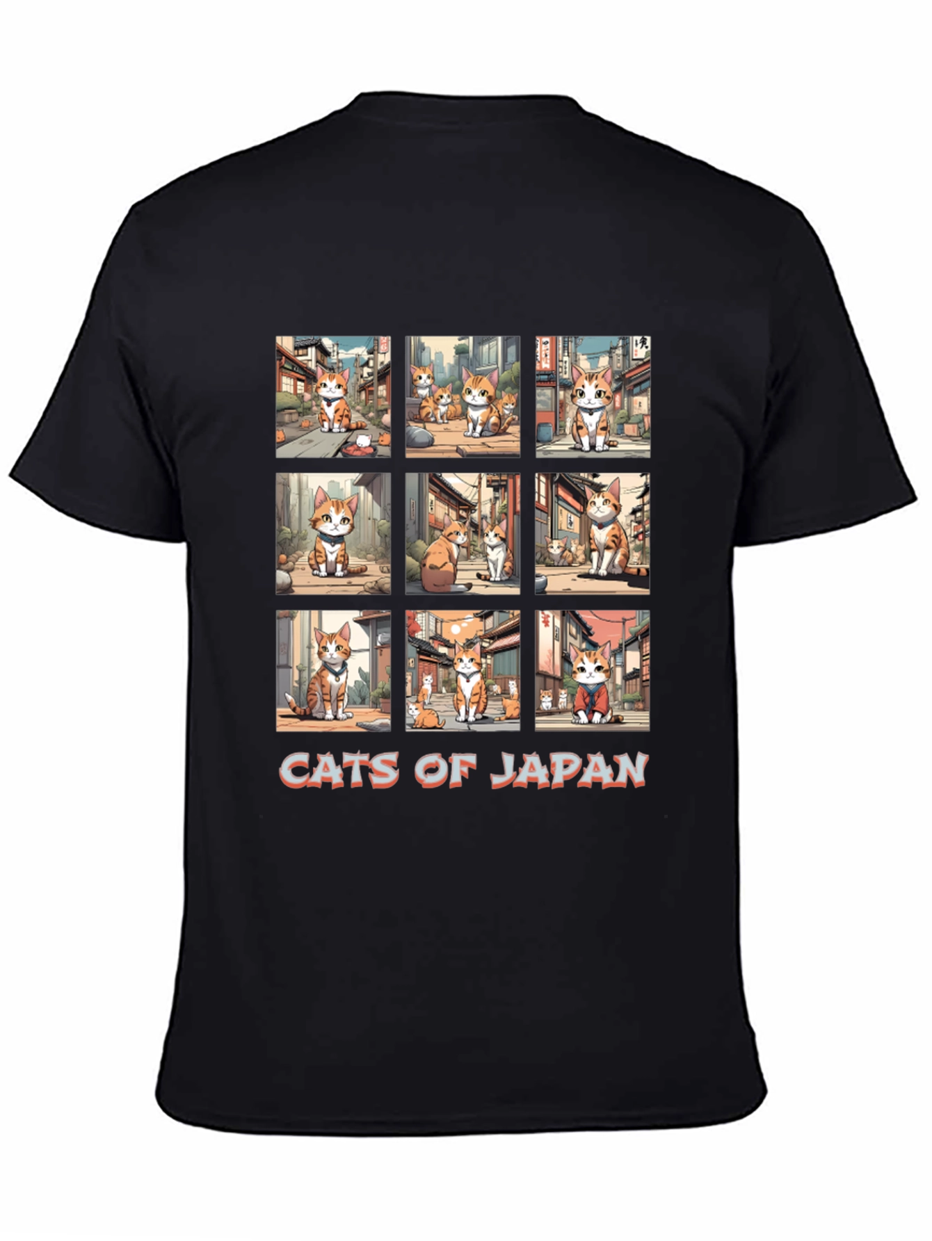 Cats of Japan Graphic T-Shirt