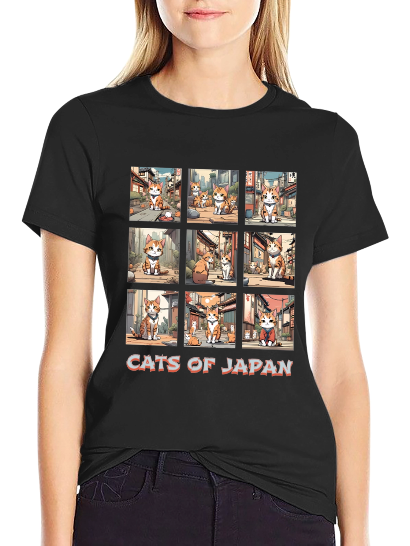 Cats of Japan Graphic T-Shirt