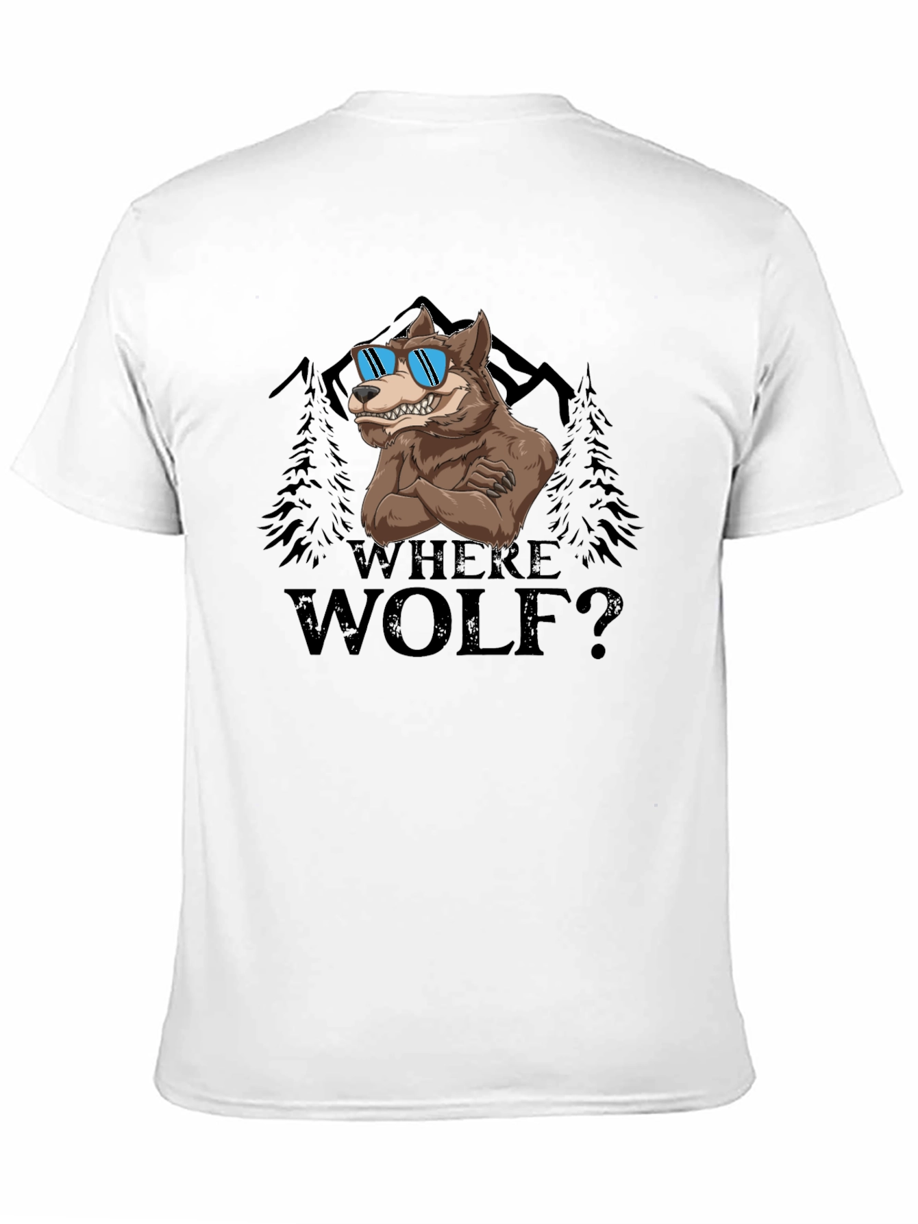 Where Wolf Graphic T-Shirt - Funny Animal Pun Tee