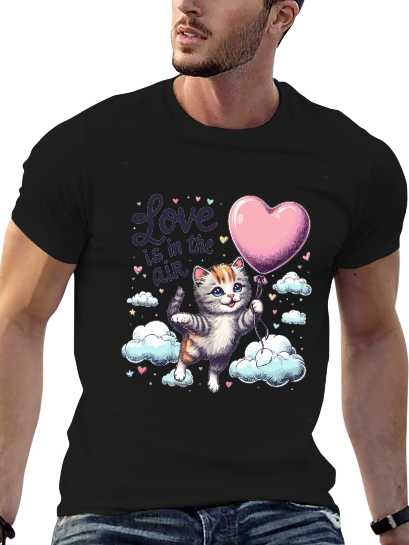 Love is in the Air Kitten T-Shirt