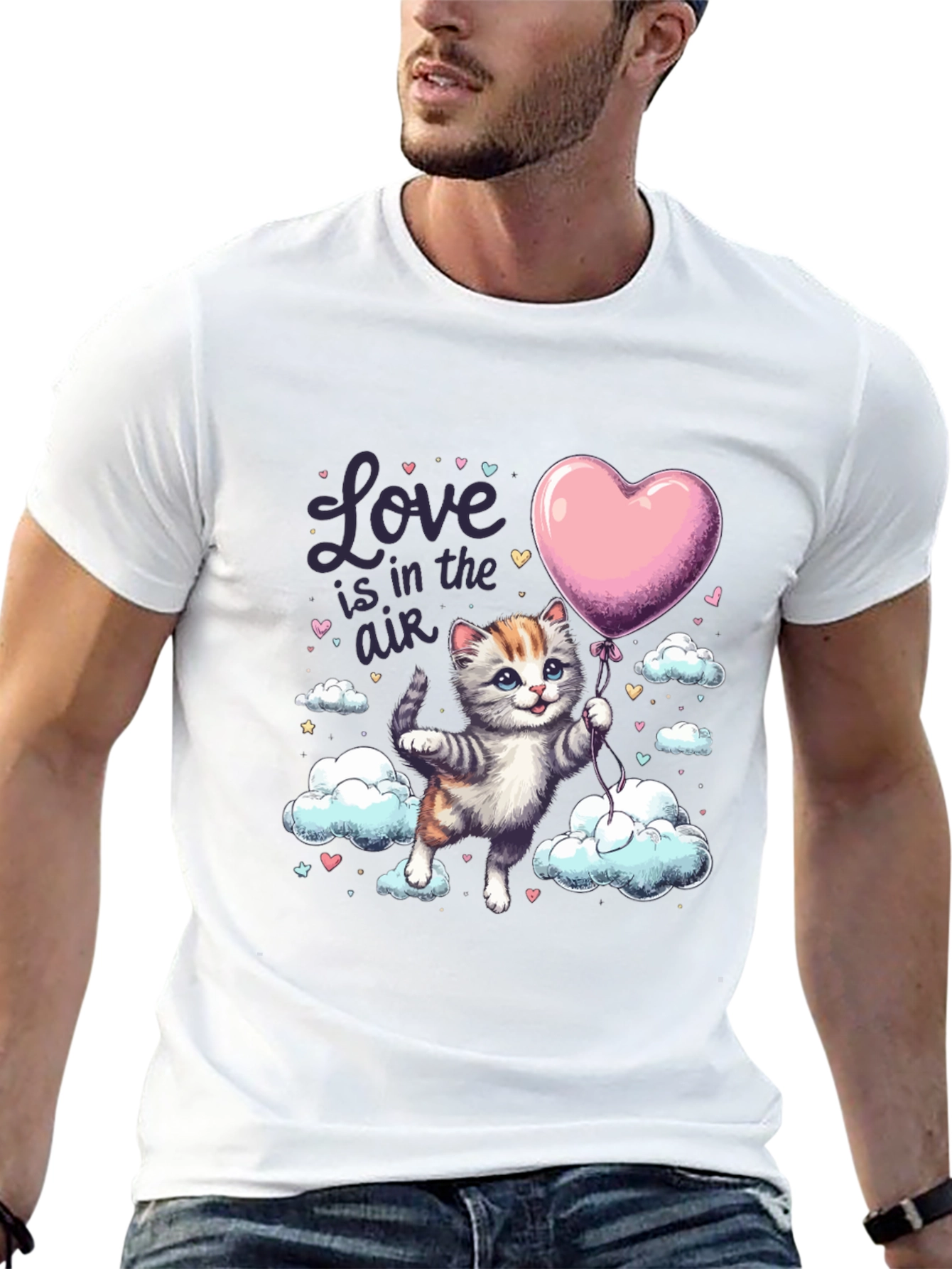 Love is in the Air Kitten T-Shirt