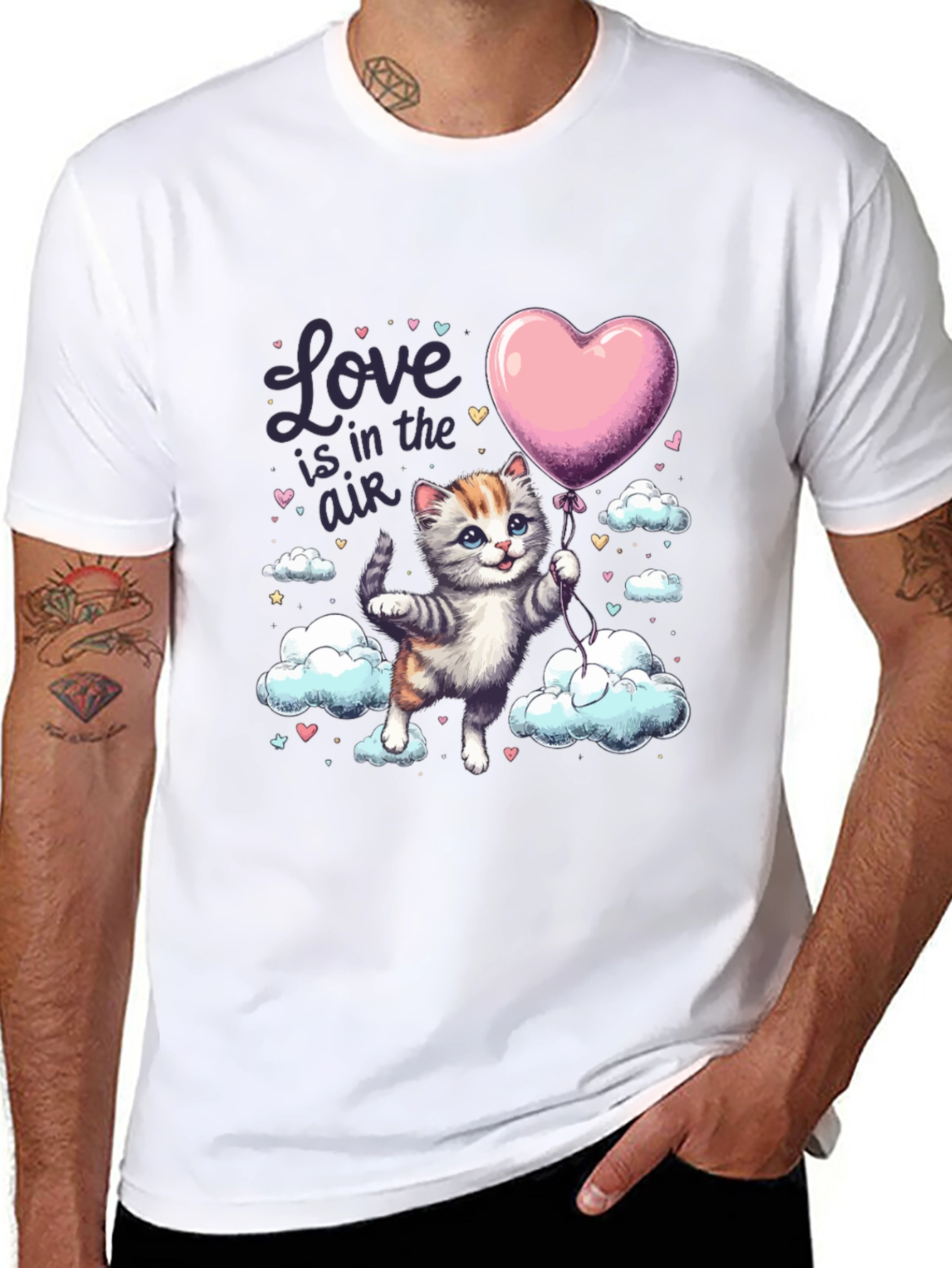 Love is in the Air Kitten T-Shirt