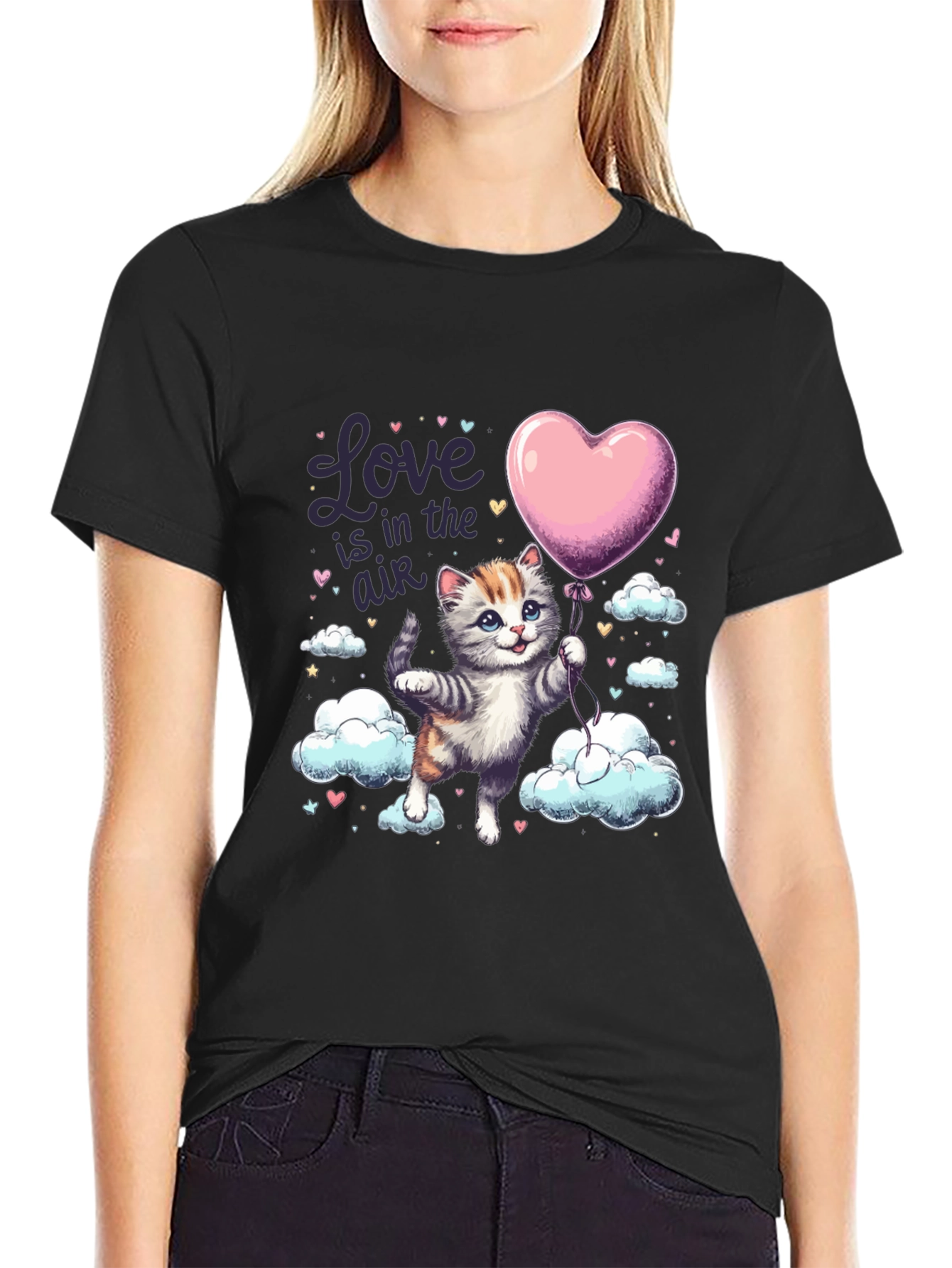 Love is in the Air Kitten T-Shirt