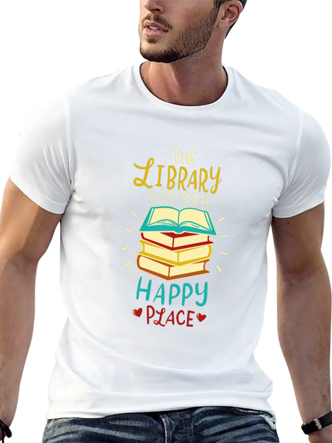 The Library is My Happy Place T-Shirt