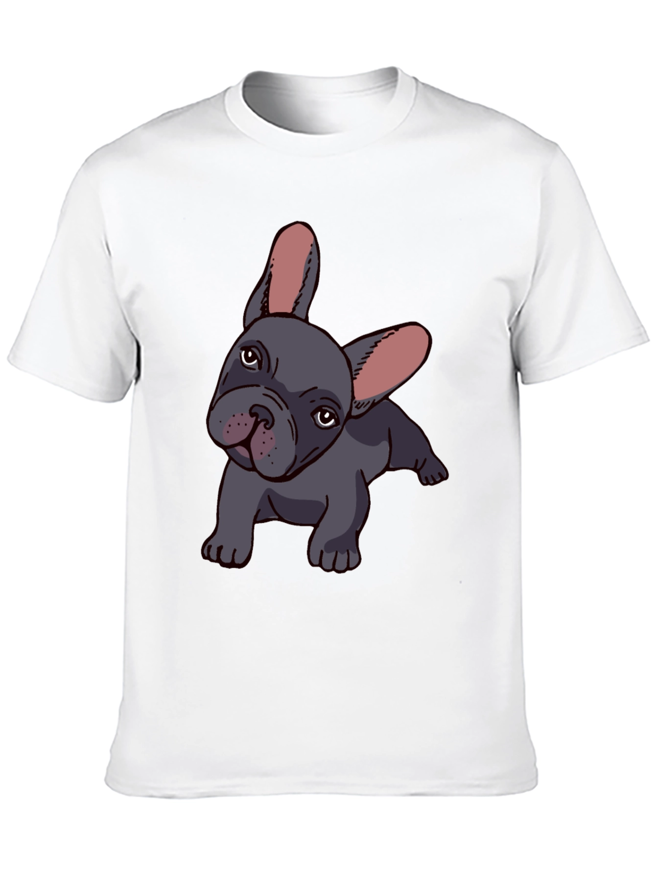French Bulldog Graphic Tee - Mens Black T-Shirt