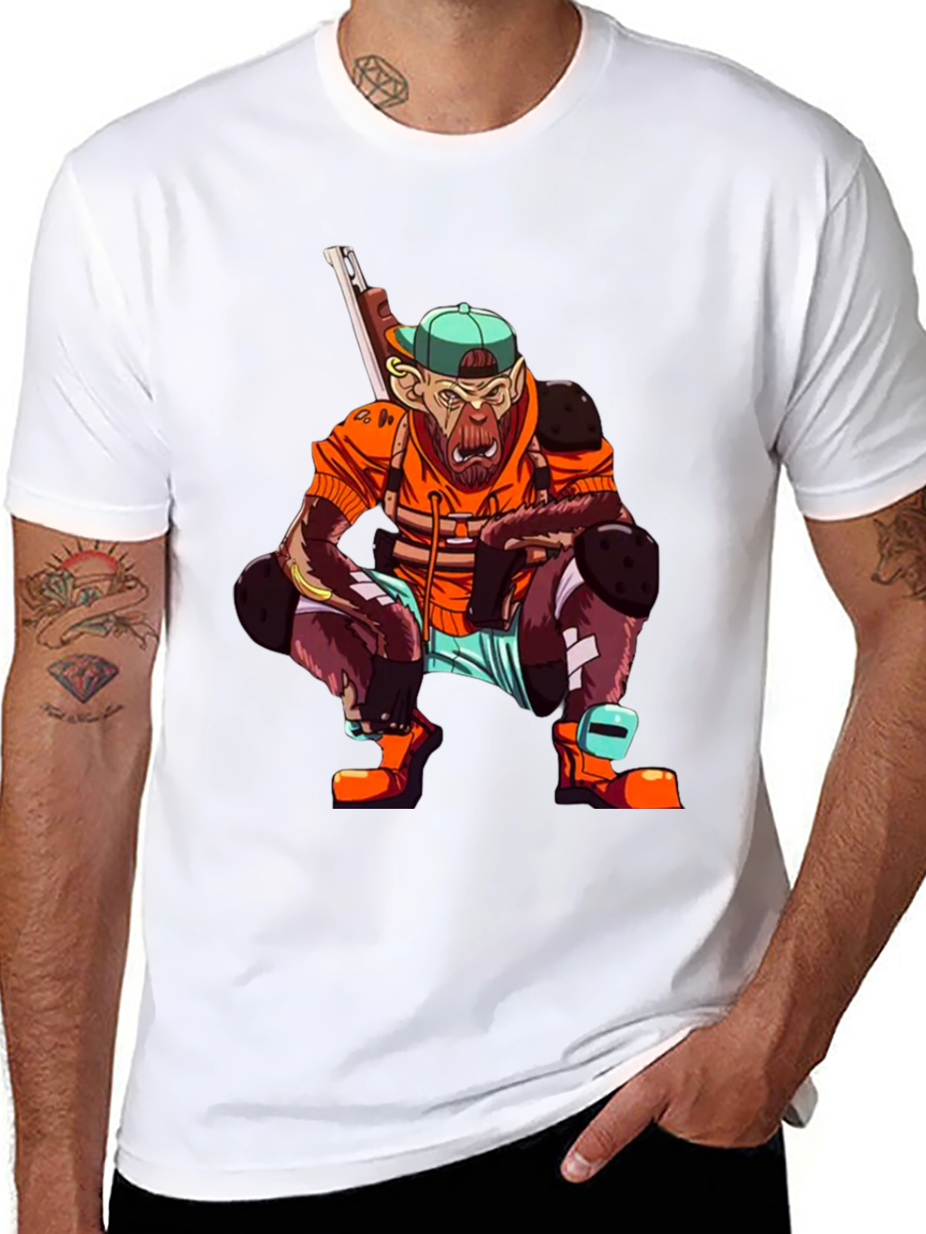Monkey Gamer Graphic Tee - Streetwear Style