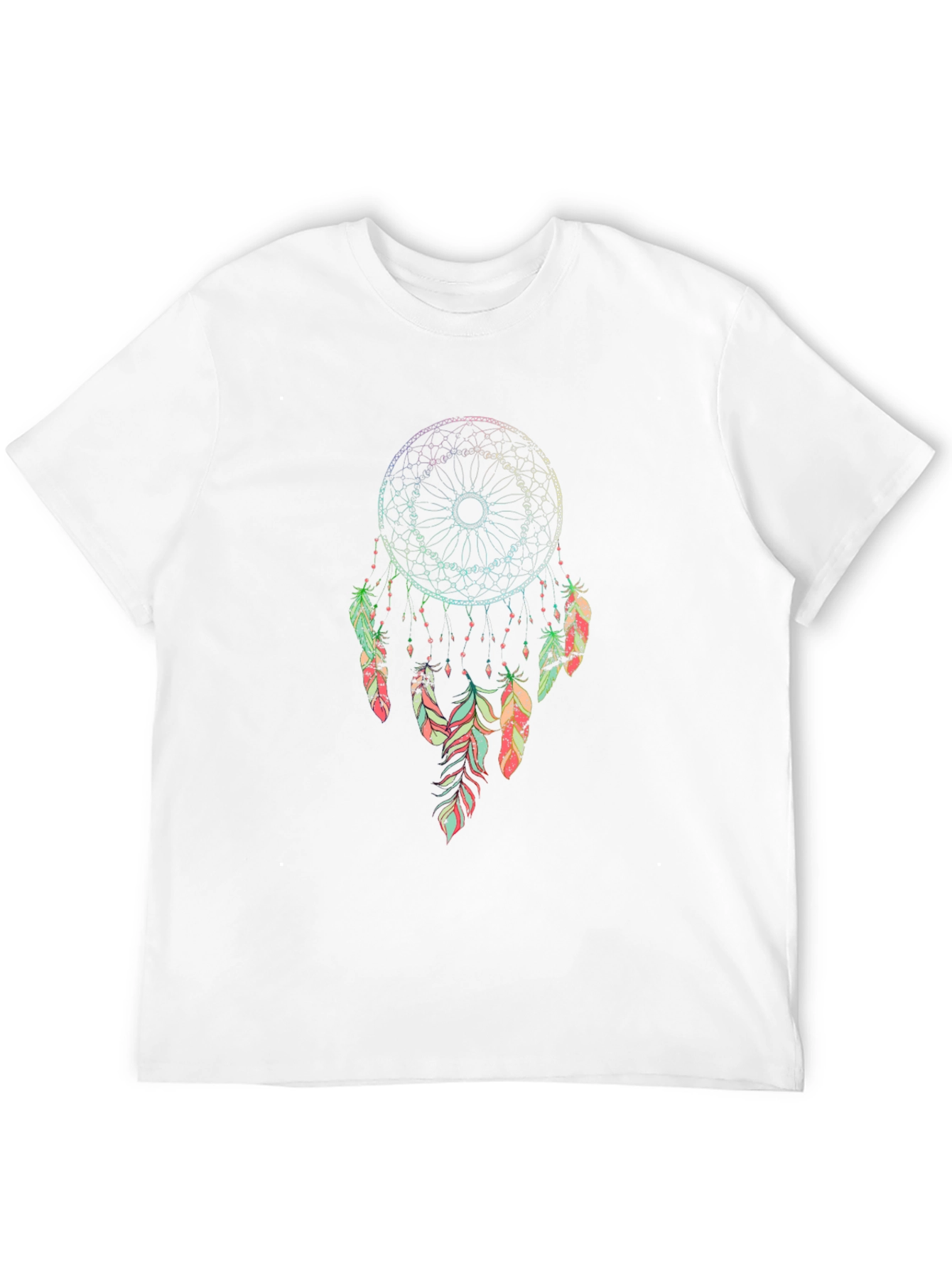 Dreamcatcher Graphic Tee - Bohemian Style Black T-Shirt
