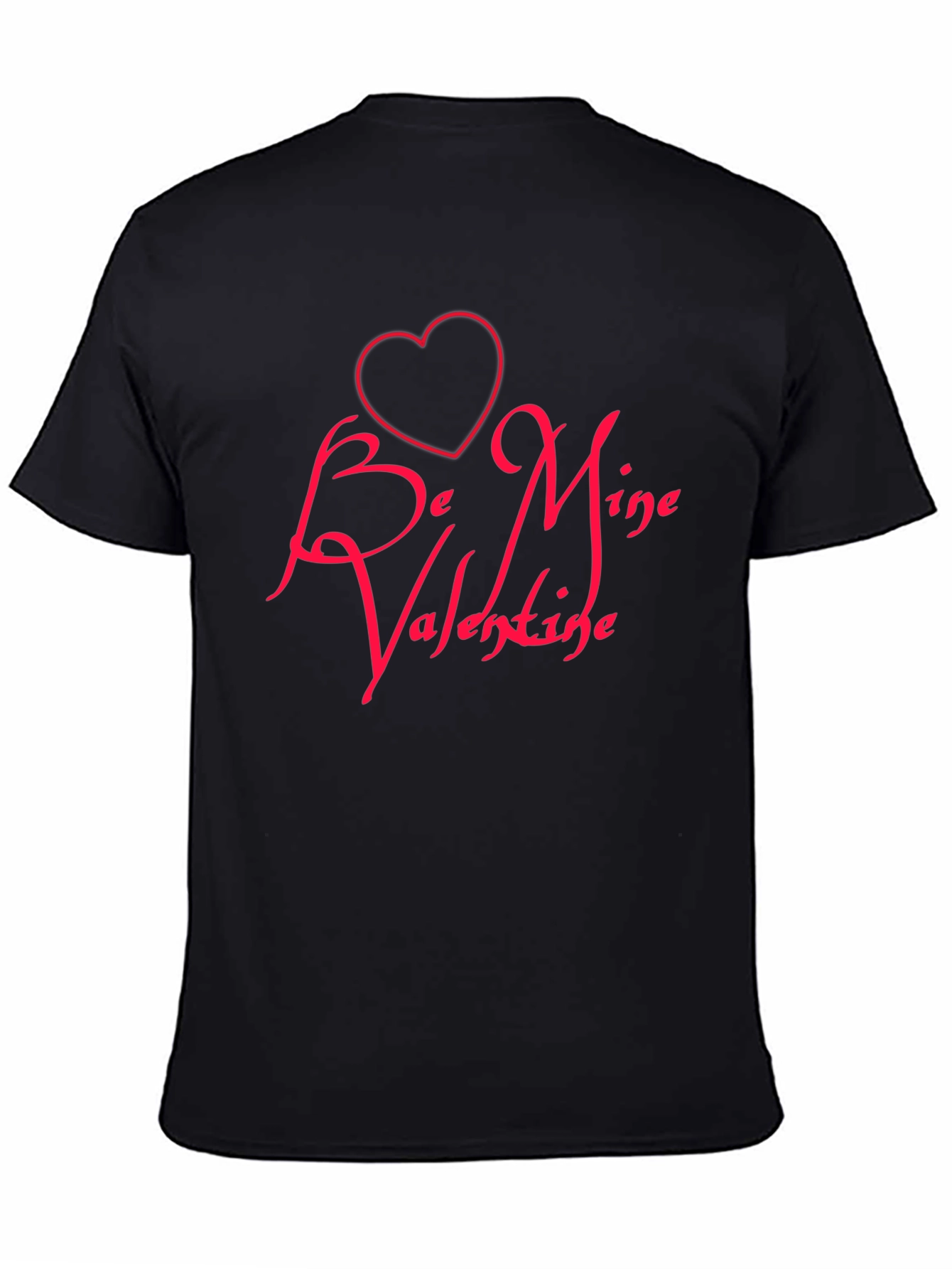 Be Mine Valentine Black T-Shirt