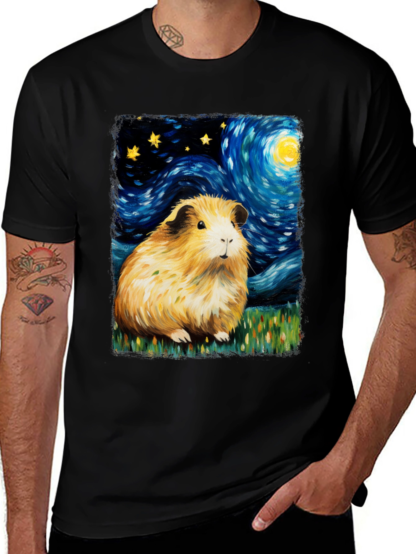 Starry Night Guinea Pig Tee