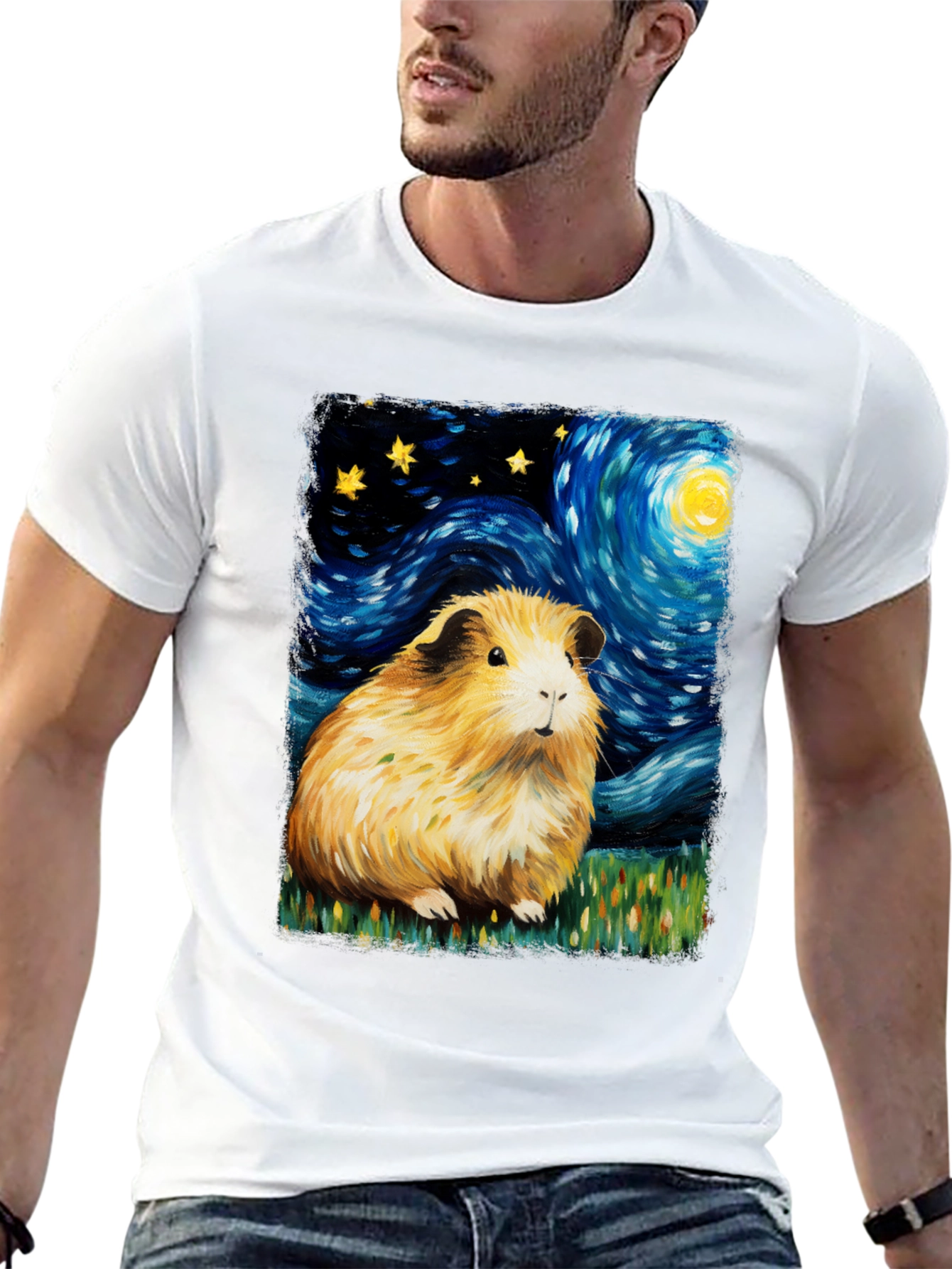 Starry Night Guinea Pig Tee
