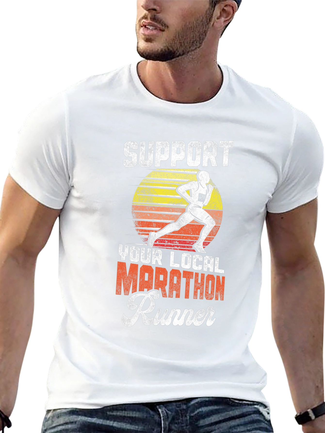 Support Your Local Marathon Runner T-Shirt