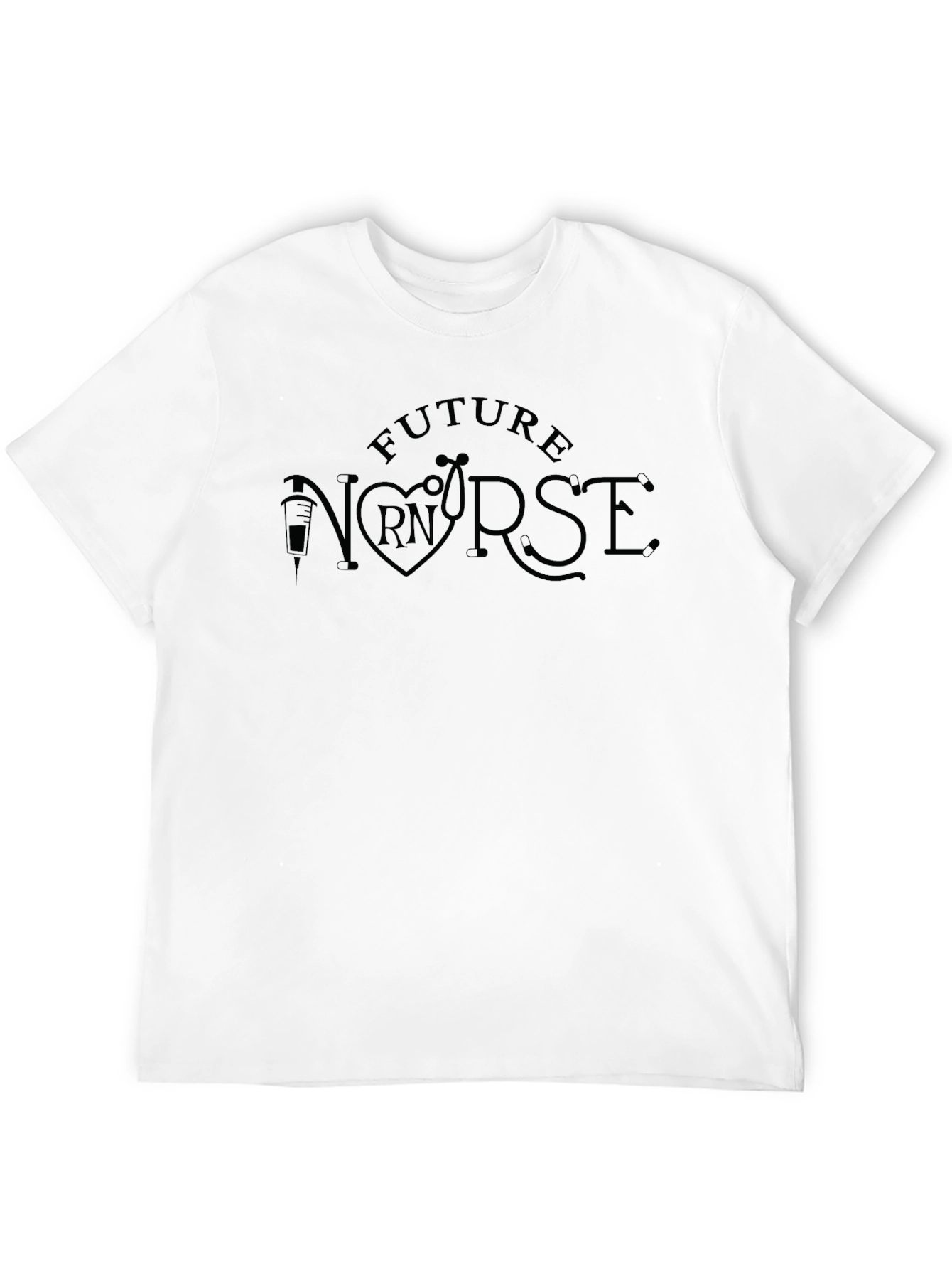 Future Nurse Graphic T-Shirt - Black