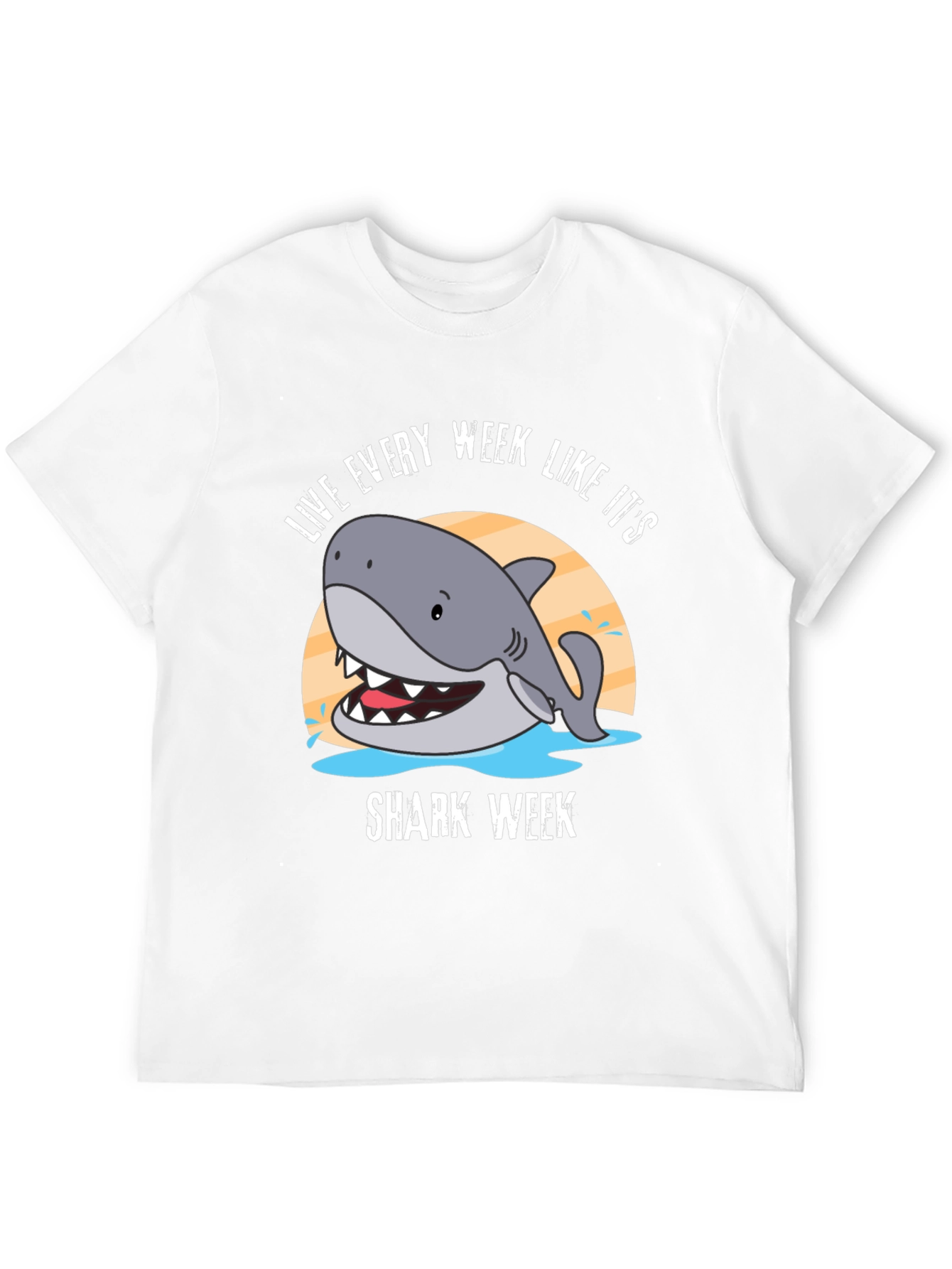 Live Every Week Like Its Shark Week Black T-Shirt