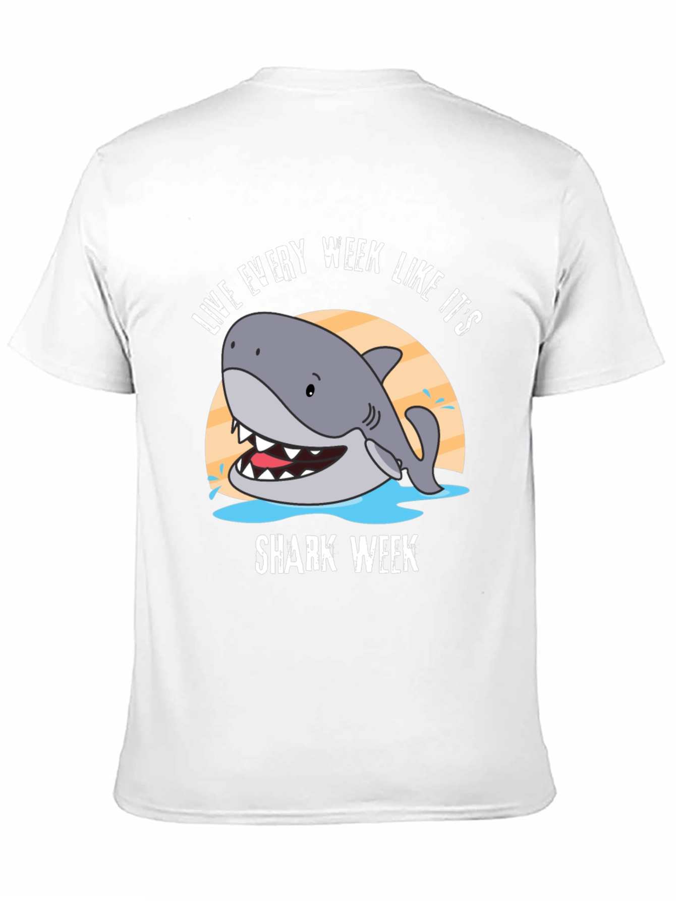 Live Every Week Like Its Shark Week Black T-Shirt