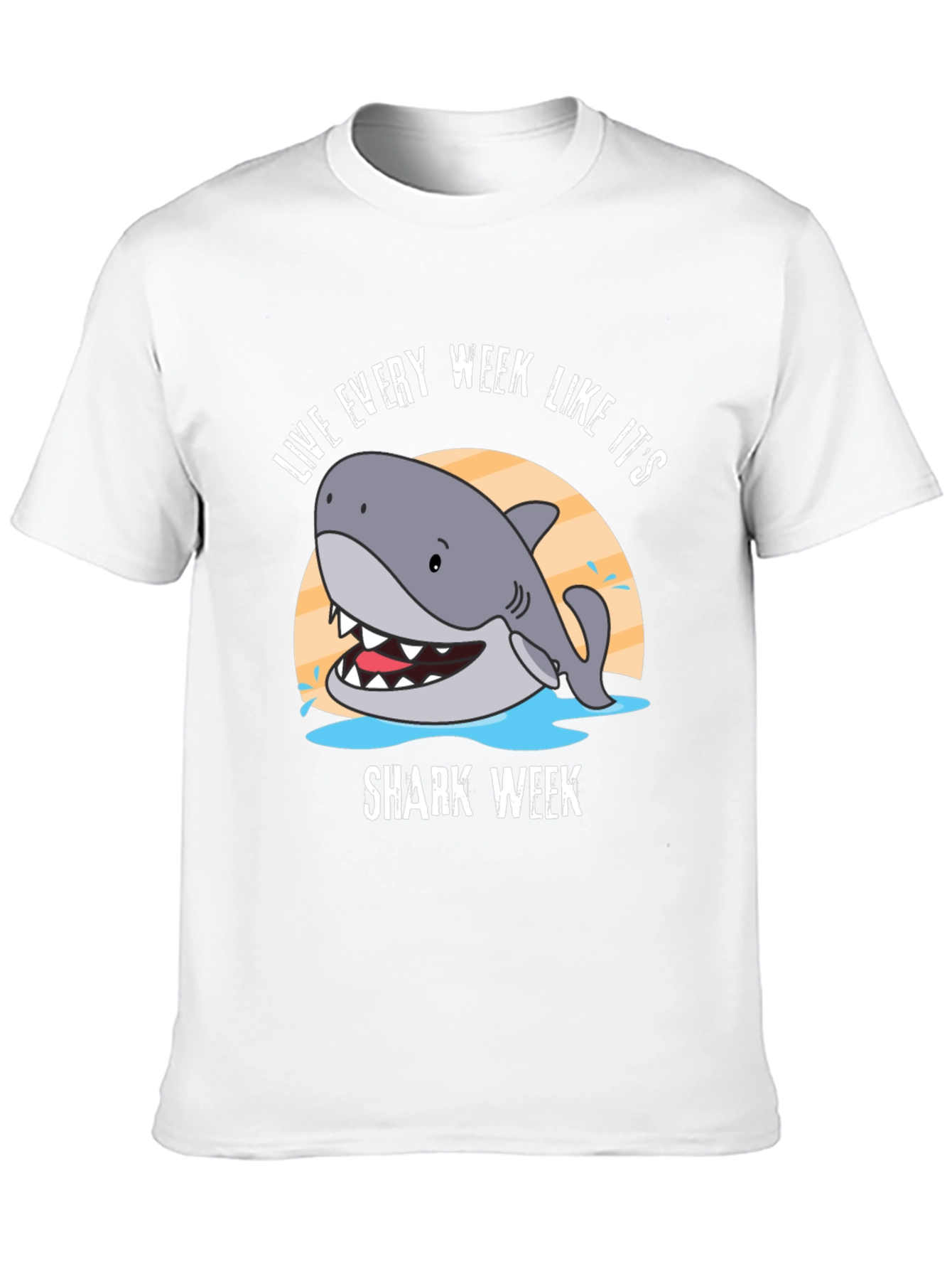 Live Every Week Like Its Shark Week Black T-Shirt