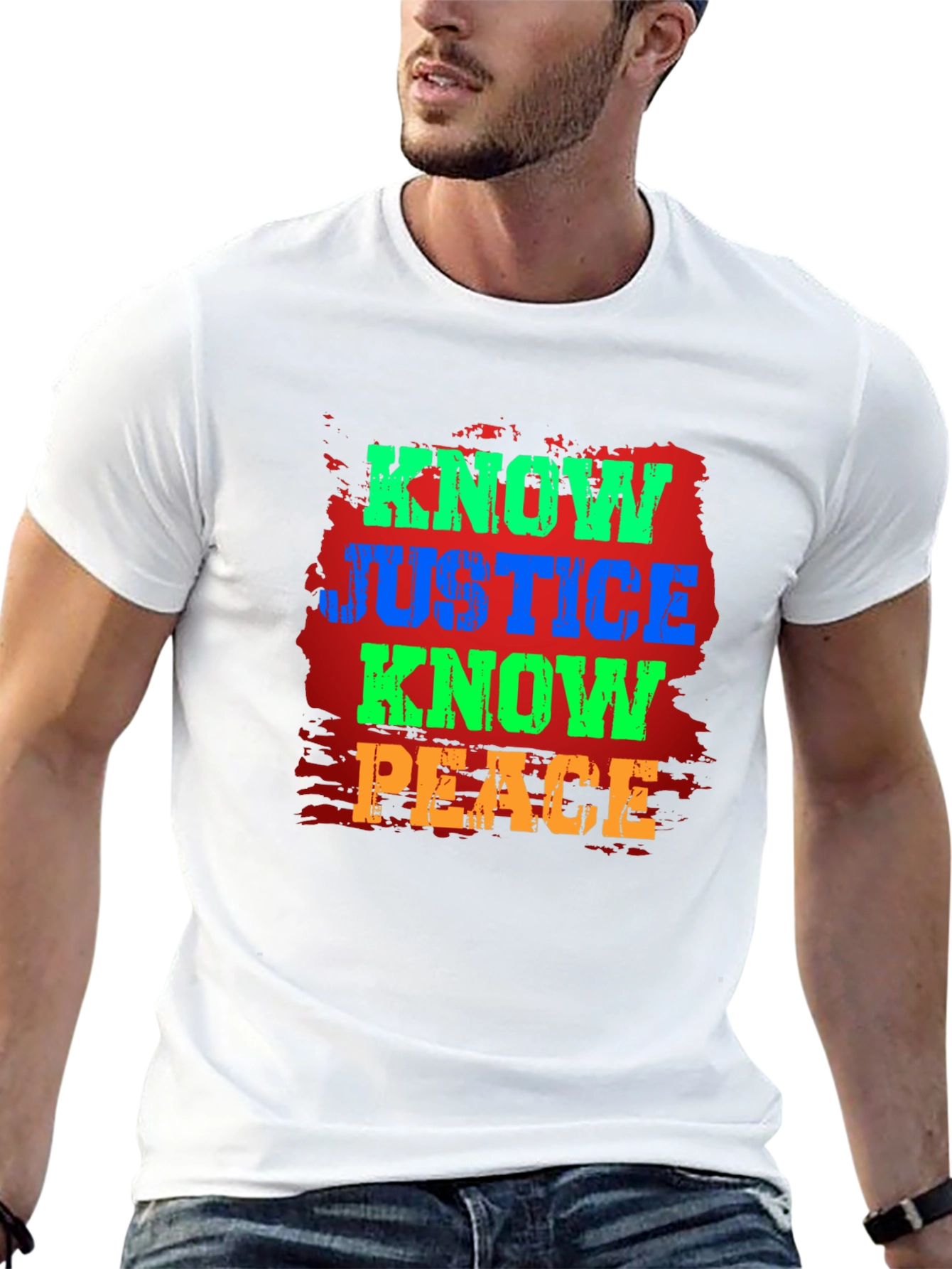 Know Justice Know Peace Graphic T-Shirt
