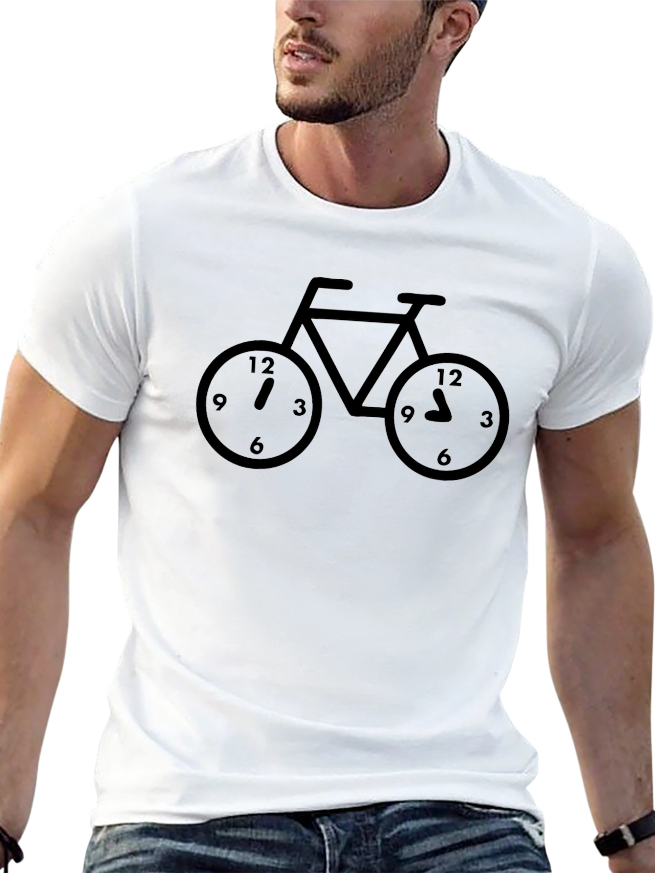 Time to Ride - Bicycle Clock Graphic Tee