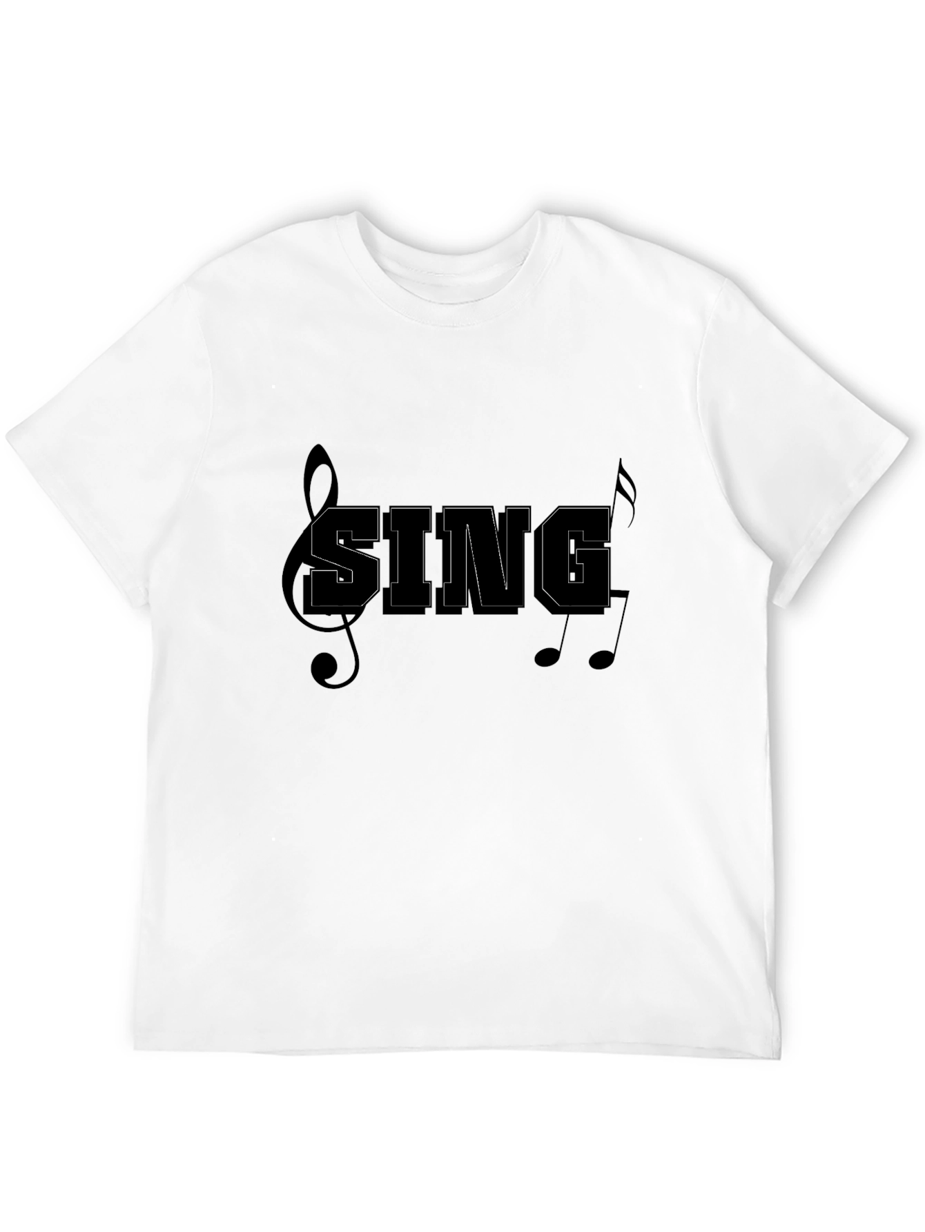 Sing T-Shirt - Music Notes Graphic Tee