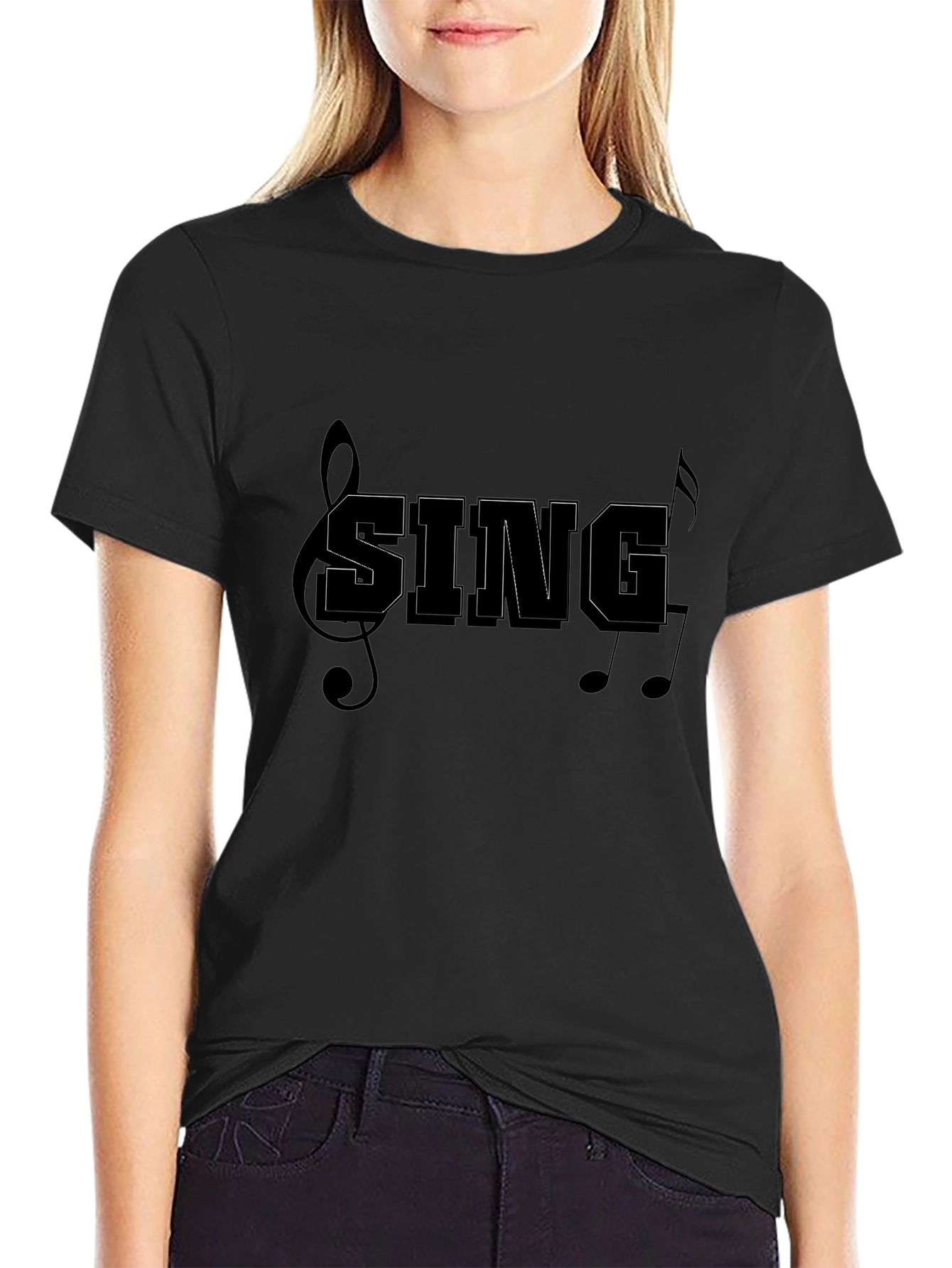 Sing T-Shirt - Music Notes Graphic Tee