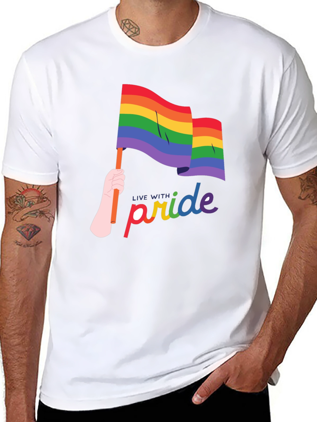 Live With Pride Graphic Tee