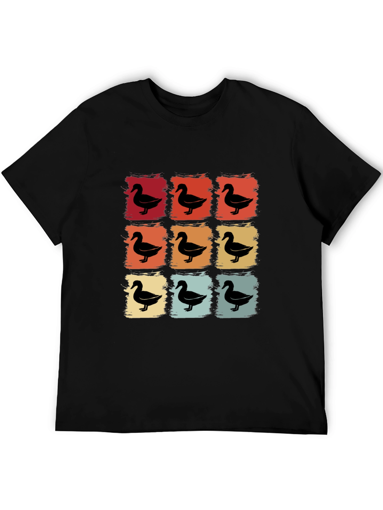 Retro Duck Square T-Shirt - Unique Design