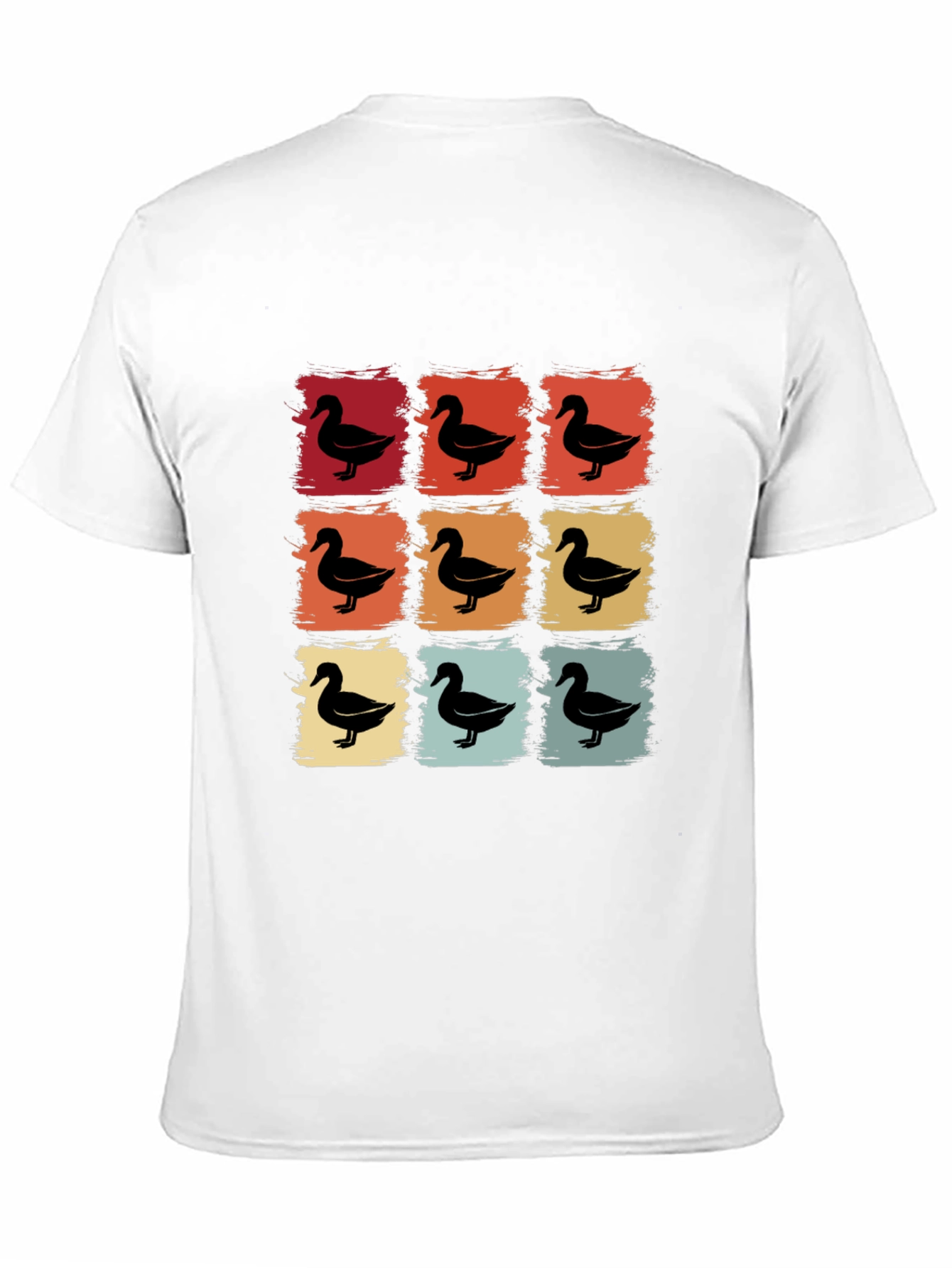 Retro Duck Square T-Shirt - Unique Design