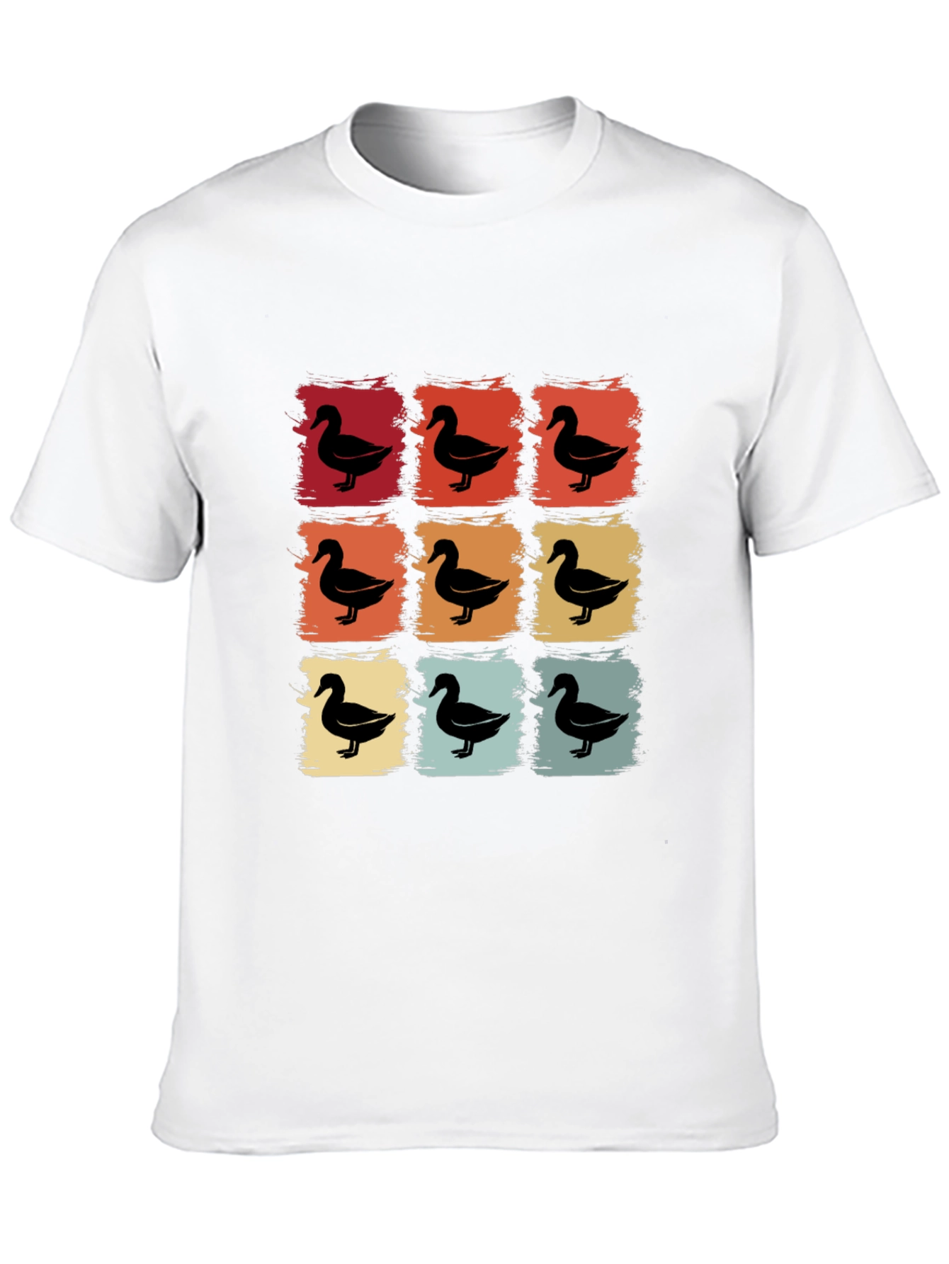 Retro Duck Square T-Shirt - Unique Design
