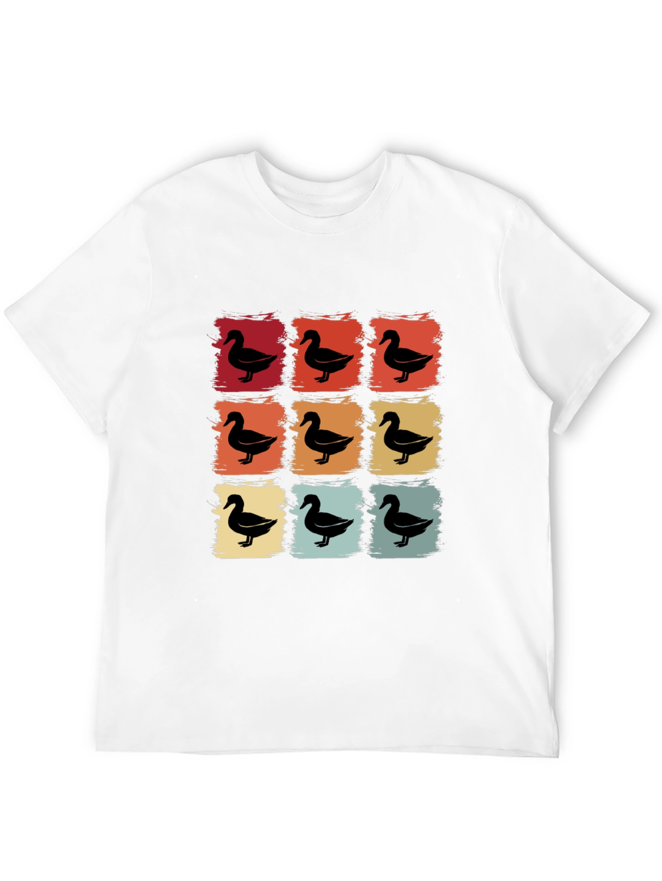 Retro Duck Square T-Shirt - Unique Design