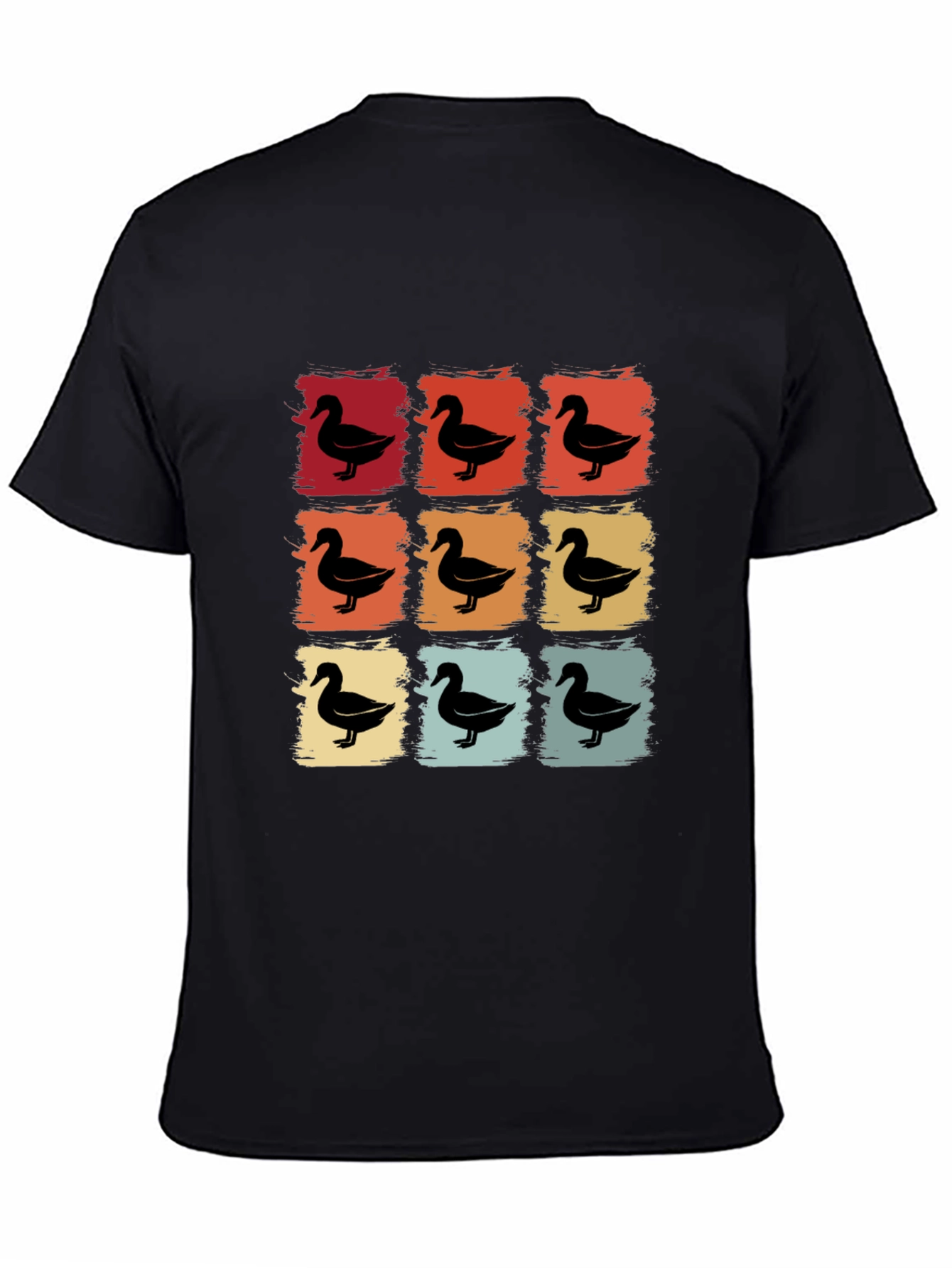 Retro Duck Square T-Shirt - Unique Design