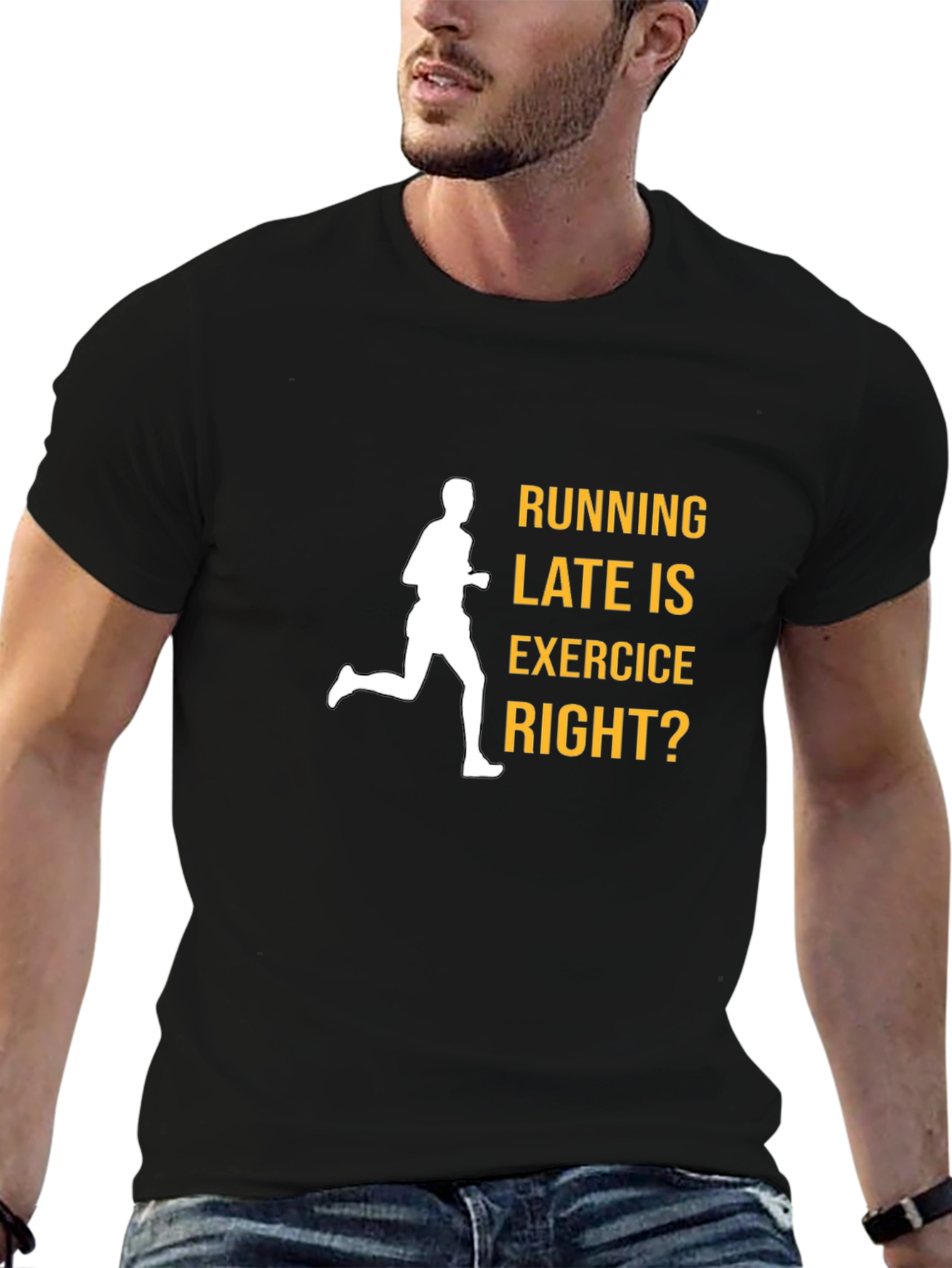 Funny Running Late Exercise T-Shirt