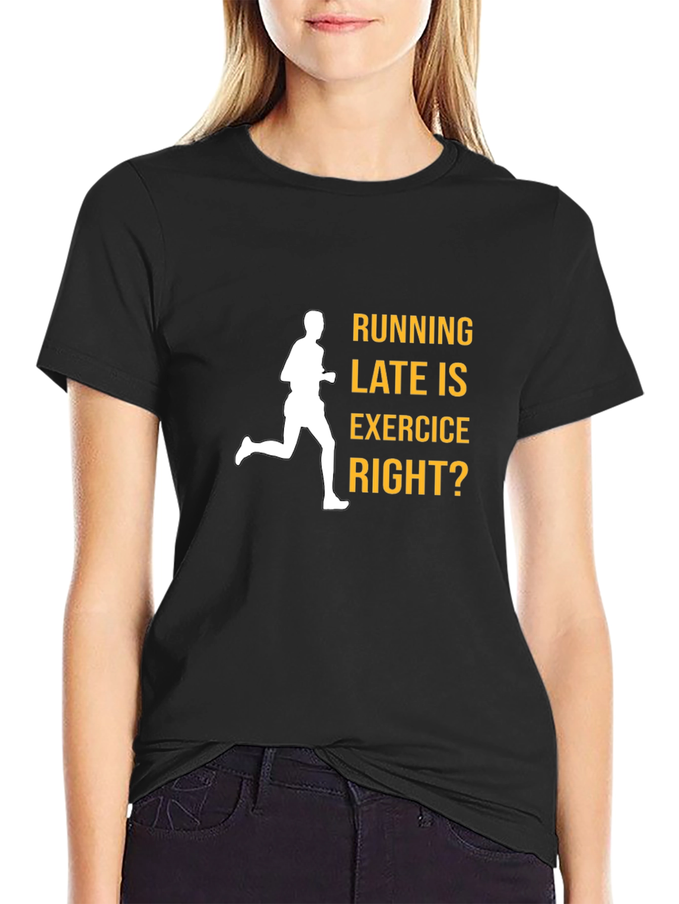 Funny Running Late Exercise T-Shirt